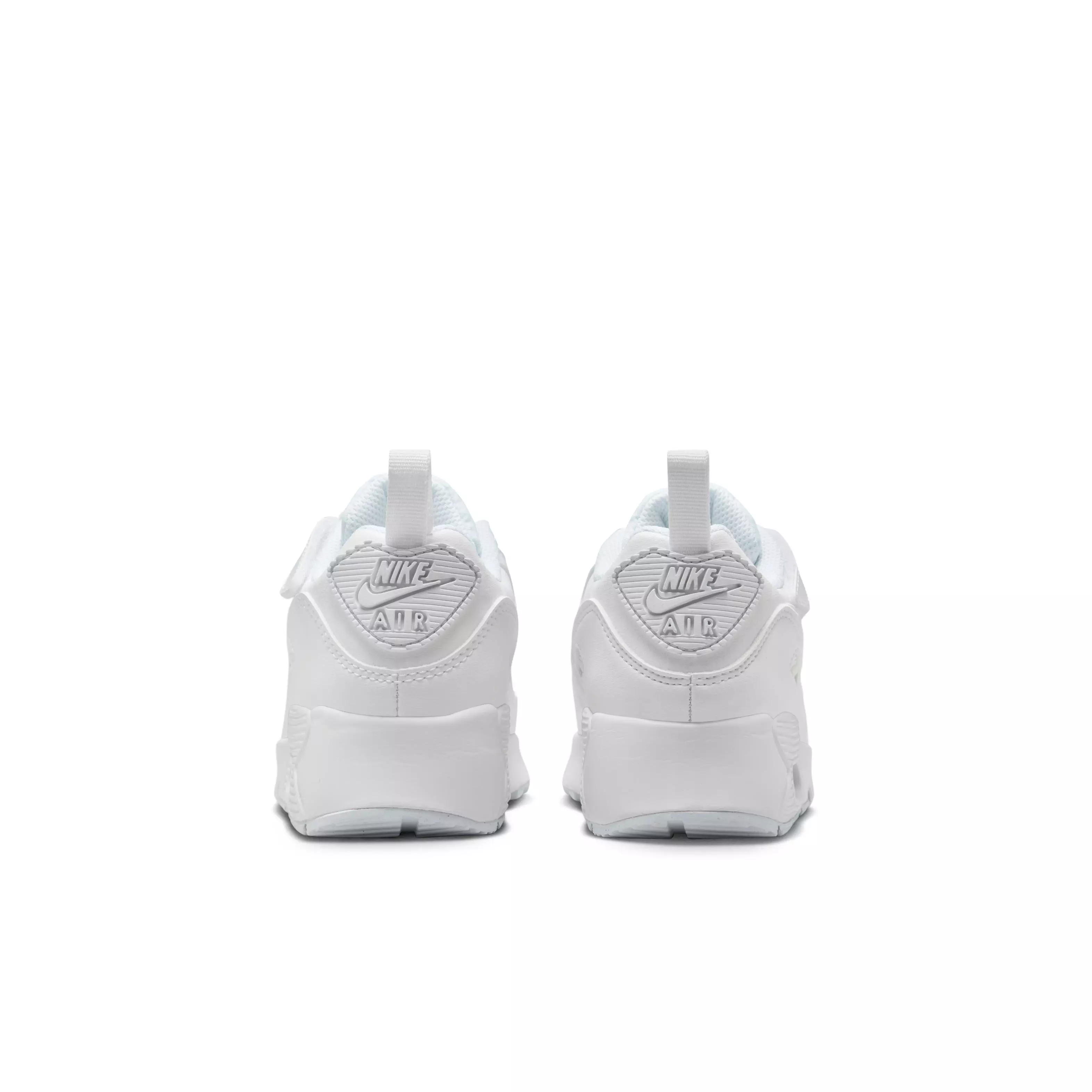 Nike Air Max 90 EasyOn "White/Metallic Silver/White/White" Preschool Boys' Shoe - WHITE/SILVER/WHITE/WHITE