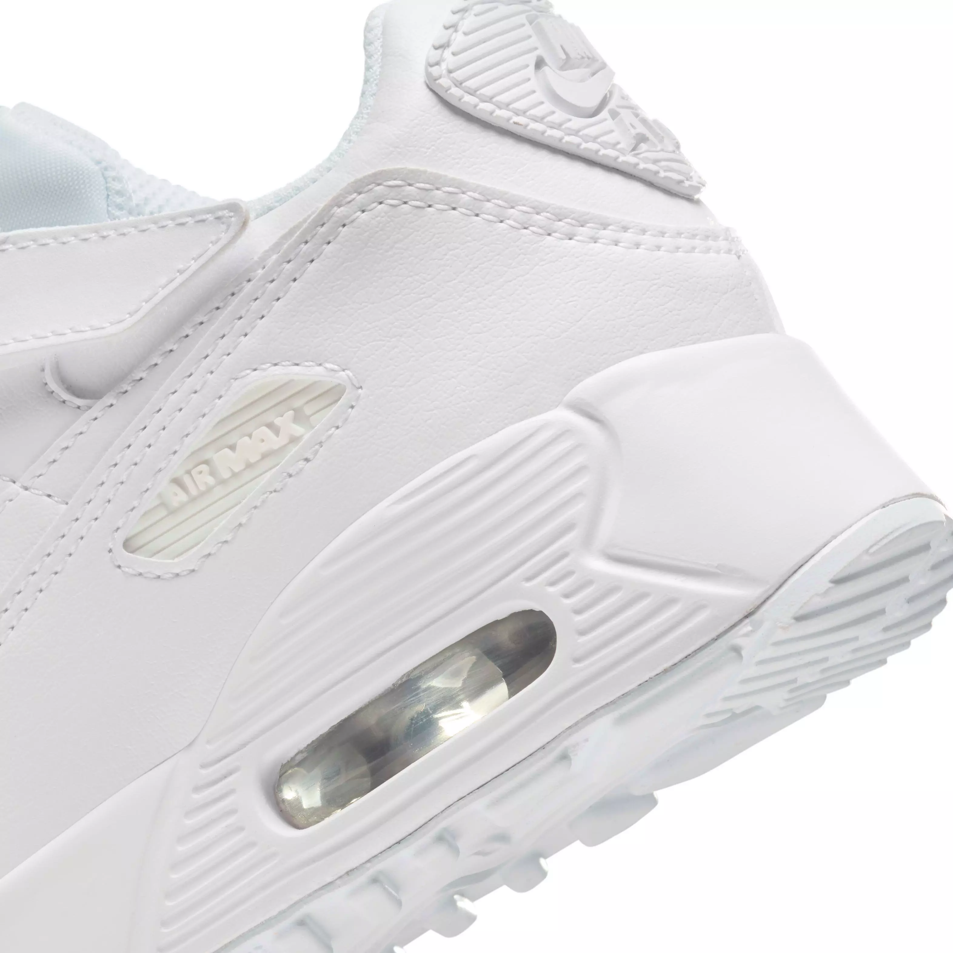 Nike Air Max 90 EasyOn "White/Metallic Silver/White/White" Preschool Boys' Shoe - WHITE/SILVER/WHITE/WHITE
