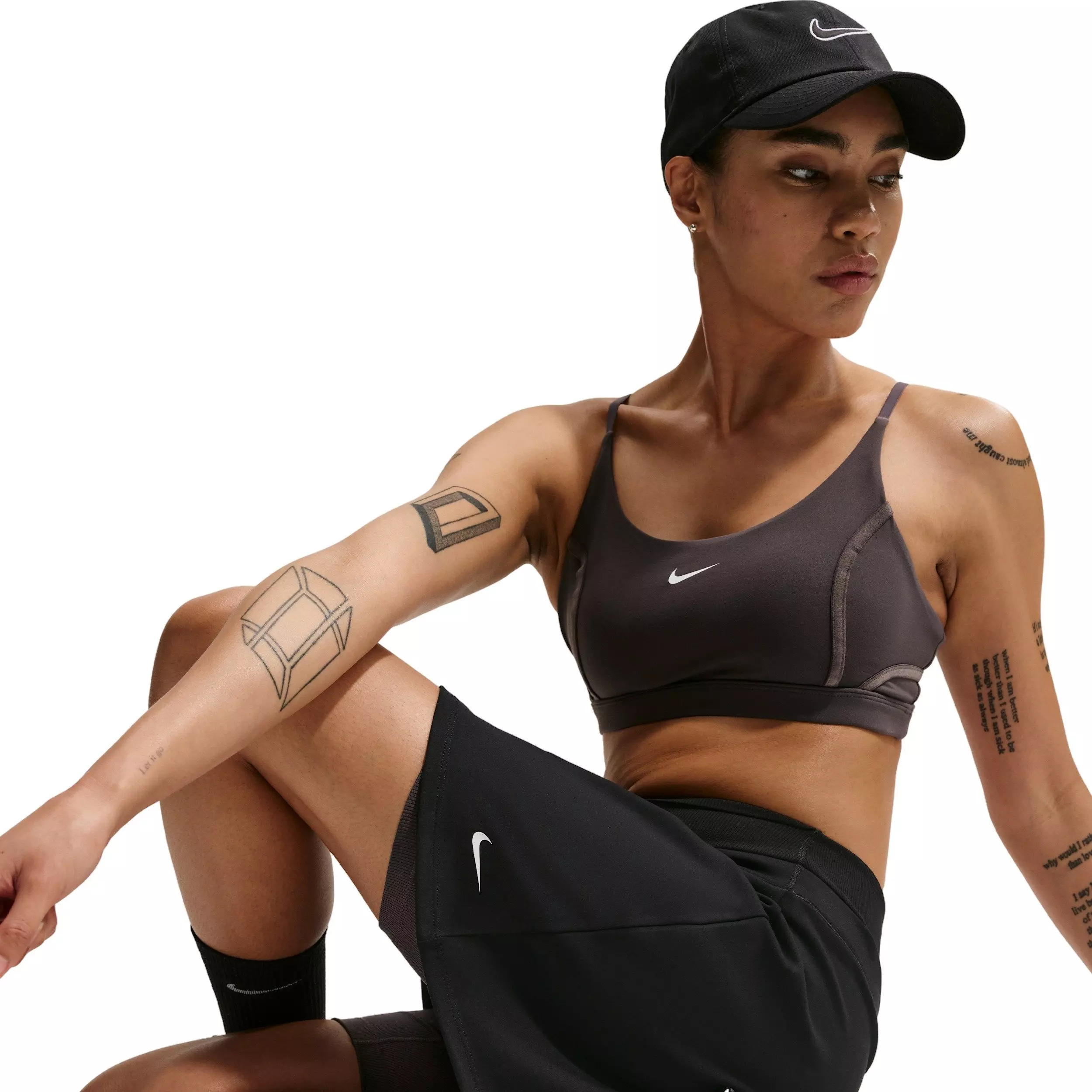 Nike Women's One Dri-FIT Skirt - Black - BLACK