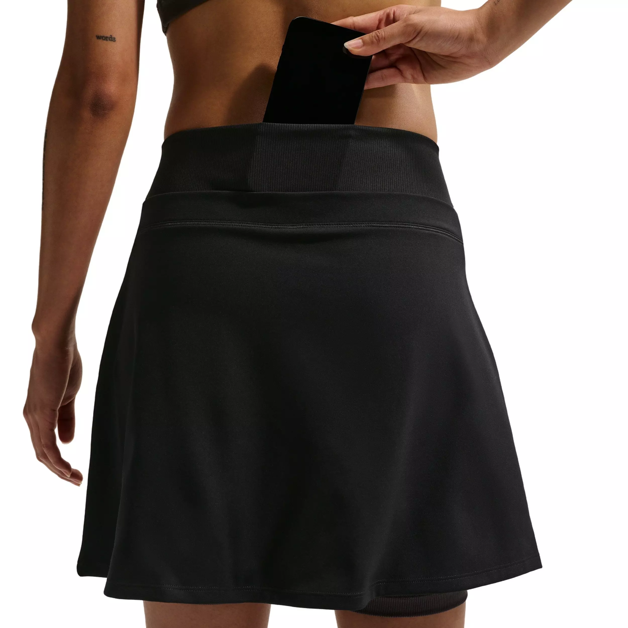 Nike Women's One Dri-FIT Skirt - Black - BLACK