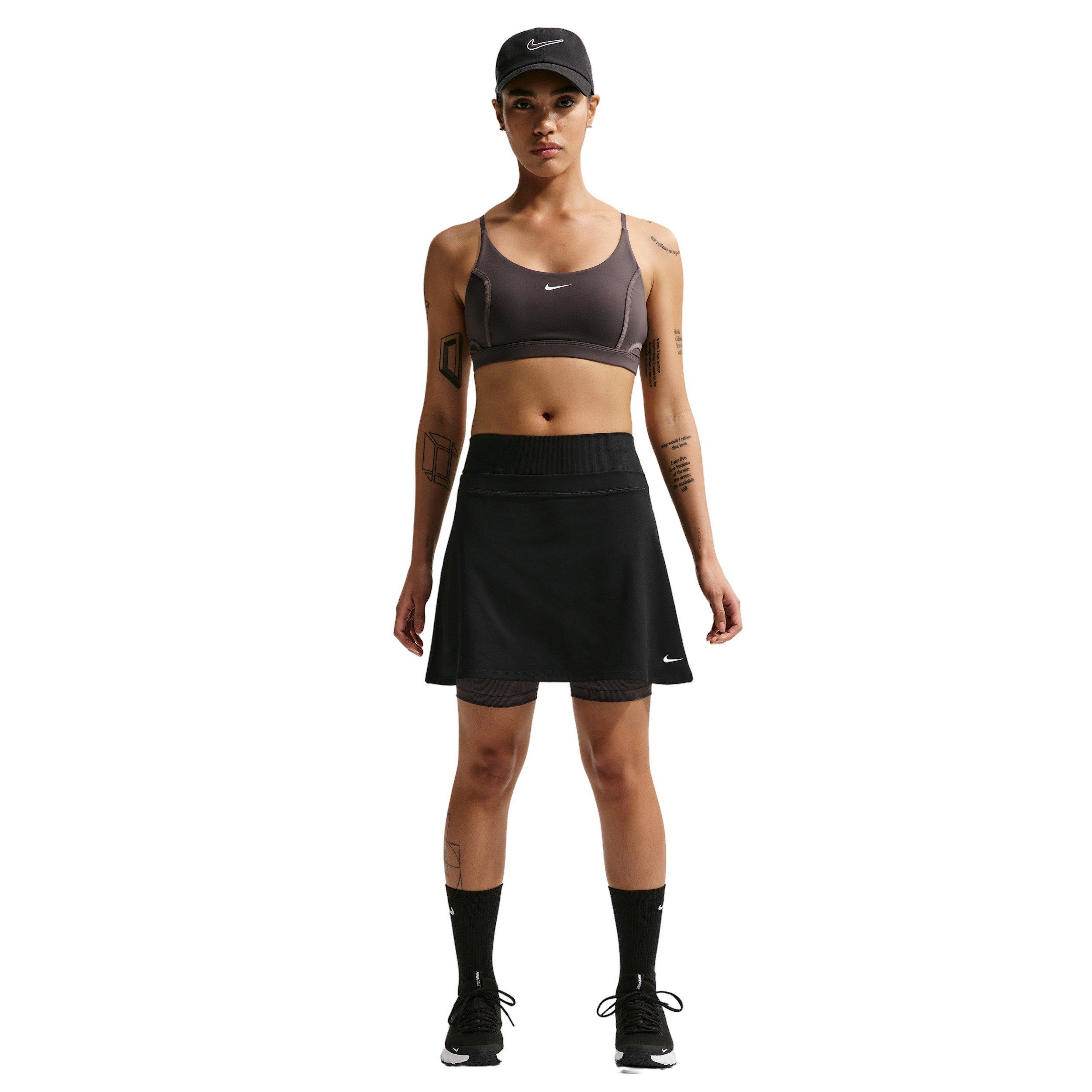 Nike Women's One Dri-FIT Skirt - Black - BLACK Thumbnail View 5