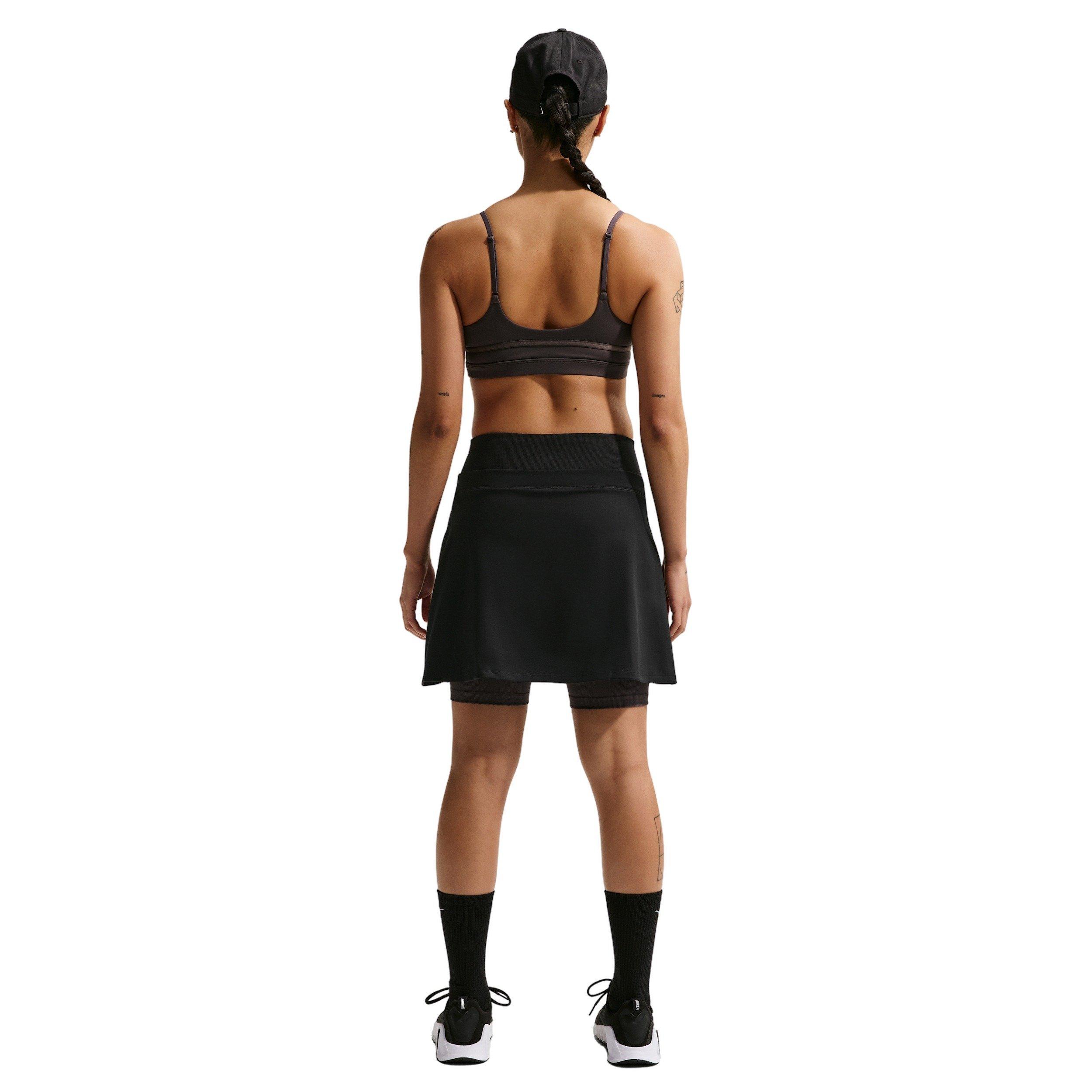 Nike Women's One Dri-FIT Skirt - BLACK Thumbnail View 6