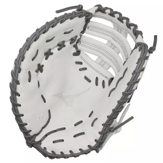 Mizuno MVP Prime 13" First Base Softball Glove LHT - WHITE/GREY