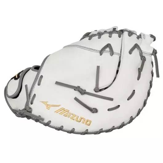 Mizuno MVP Prime 13" First Base Softball Glove LHT - WHITE/GREY