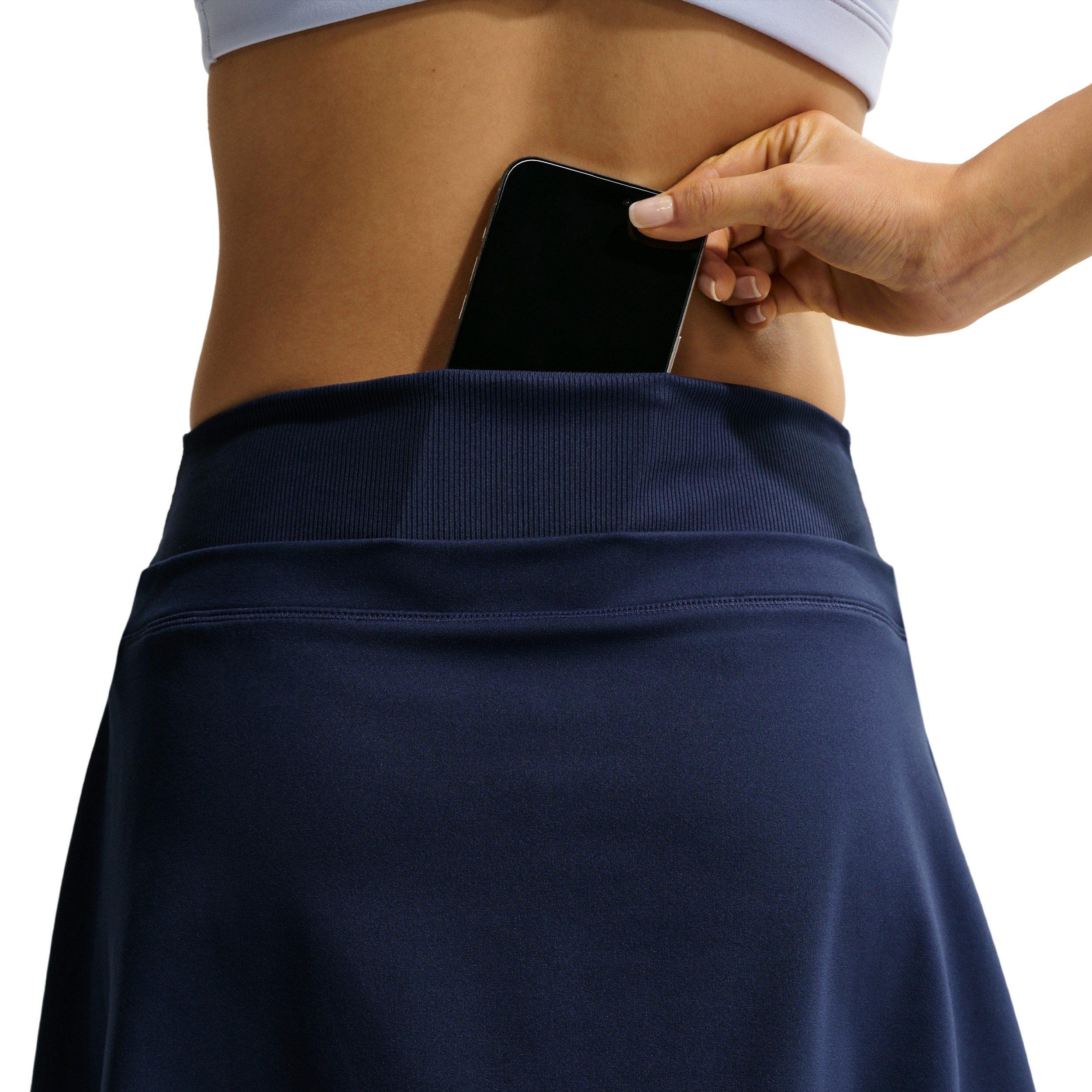 Nike Women's One Dri-FIT Skirt - Navy - NAVY Thumbnail View 4