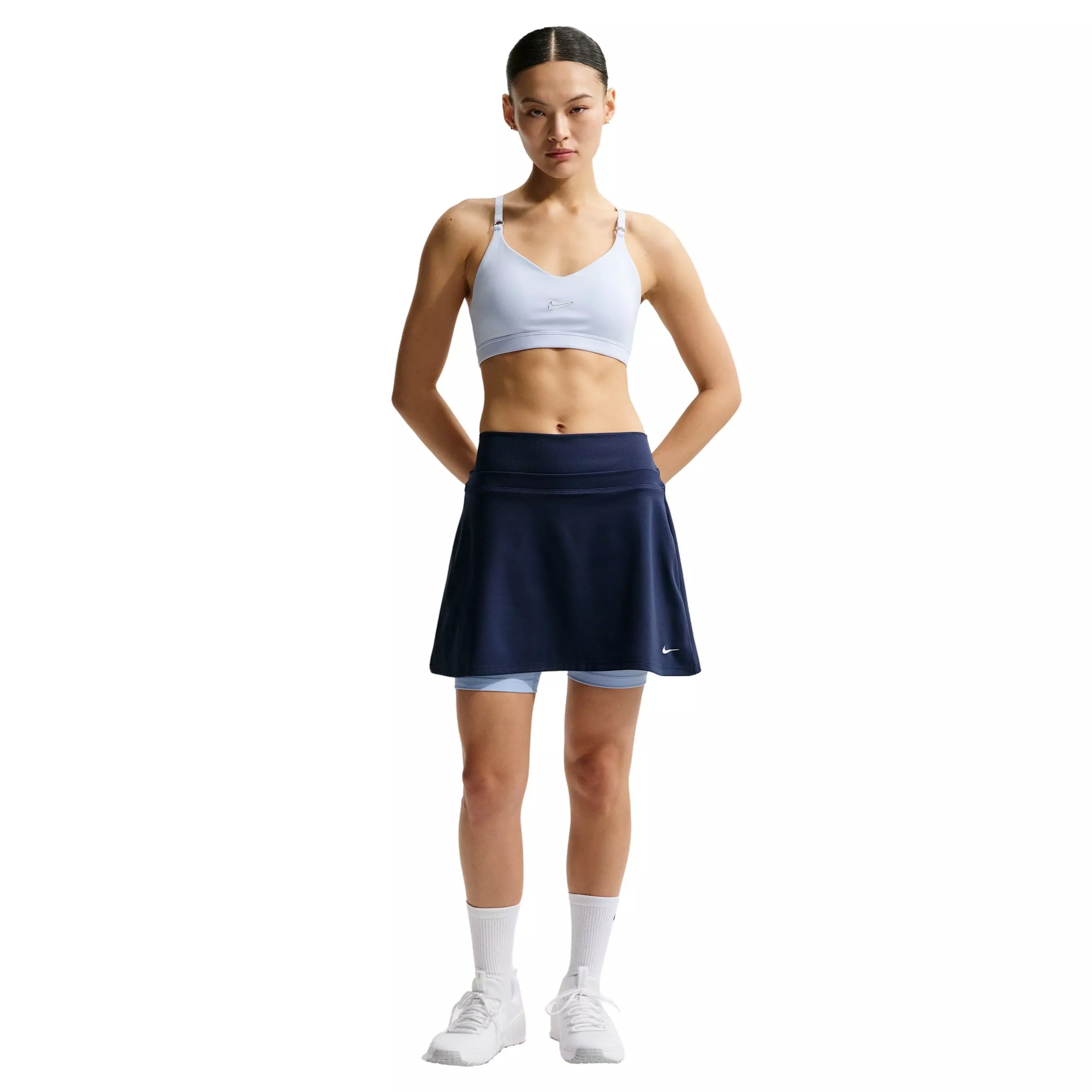 Nike Women's One Dri-FIT Skirt -Navy - NAVY