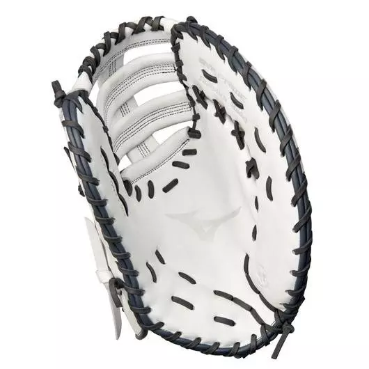 Mizuno MVP Prime 13" First Base Softball Glove RHT - WHITE/GREY