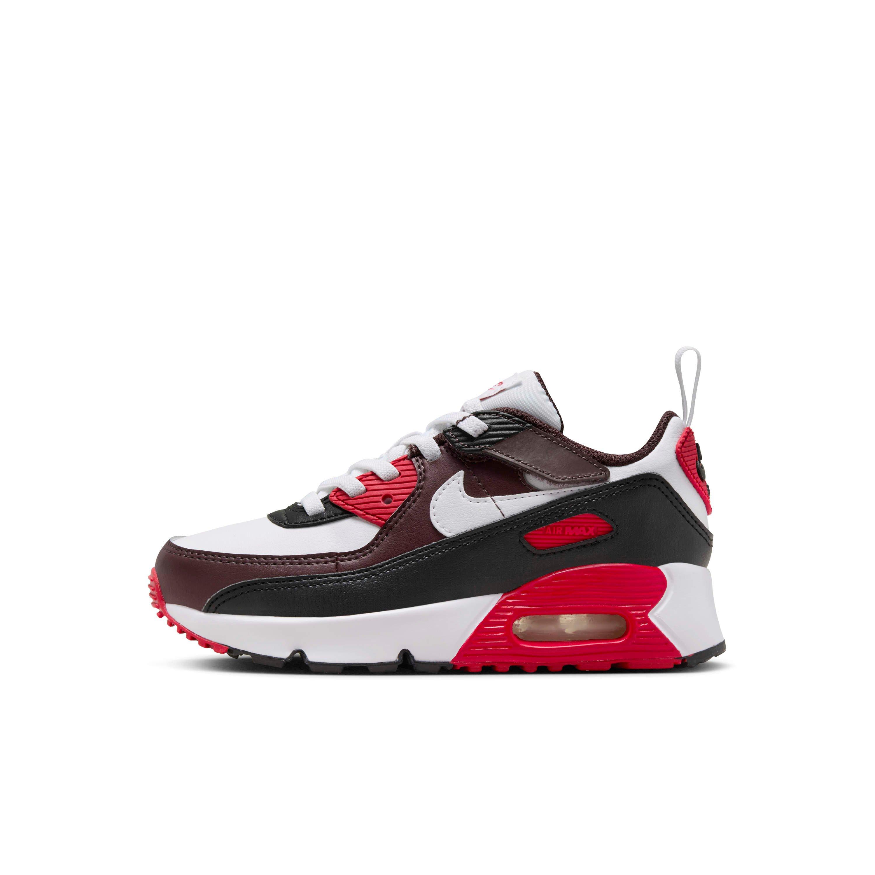 Nike Air Max 90 EasyOn "Burgundy Crush/Black/University Red/White" Preschool Boys' Shoe - BURGUNDY/BLACK/RED/WHITE Thumbnail View 2