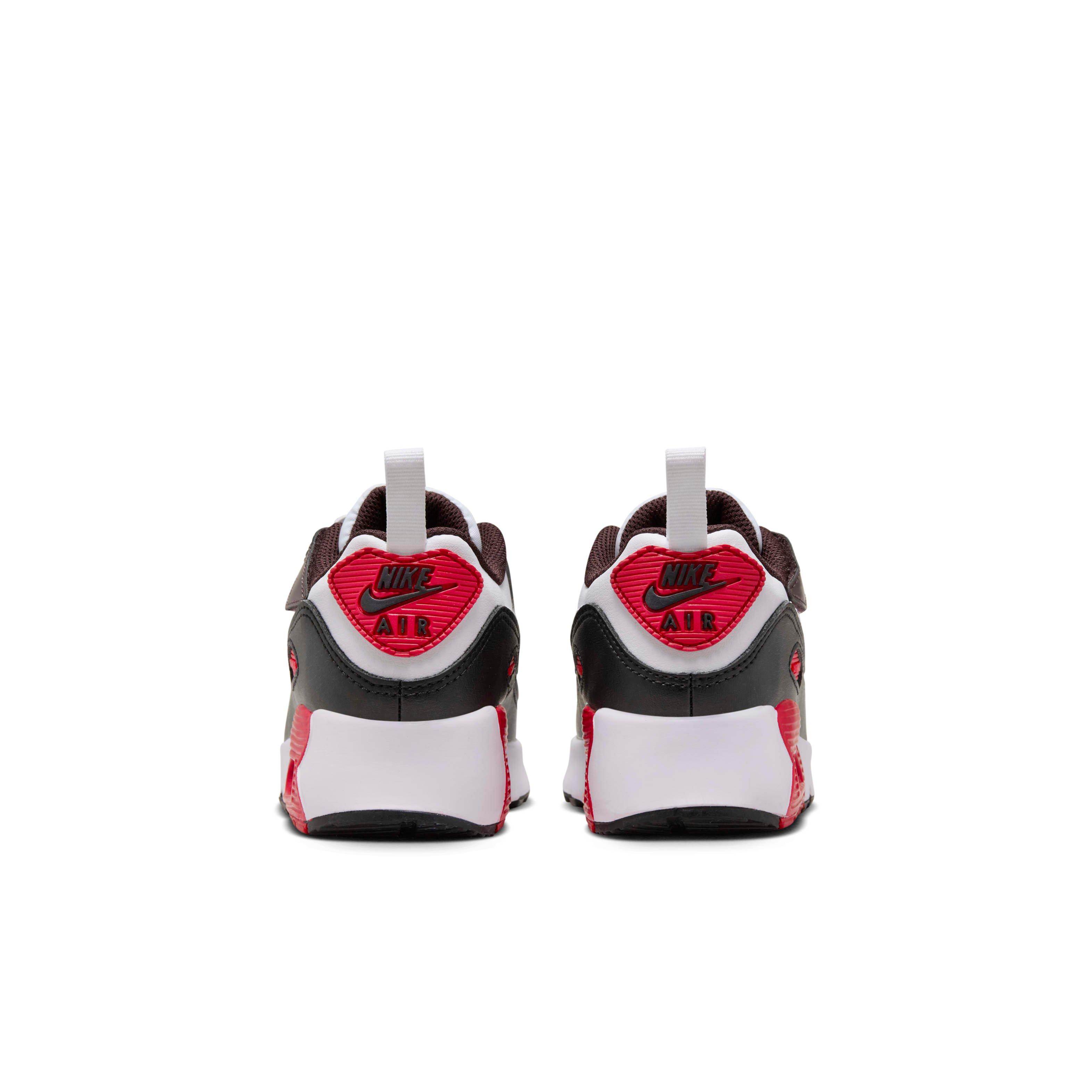 Nike Air Max 90 EasyOn Burgundy Crush Black University Red White Preschool Boys Shoe Hibbett