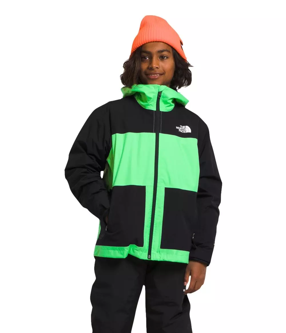 The North Face Big Boys' Freedom Triclimate Jacket -Green/Black - GREEN/BLACK