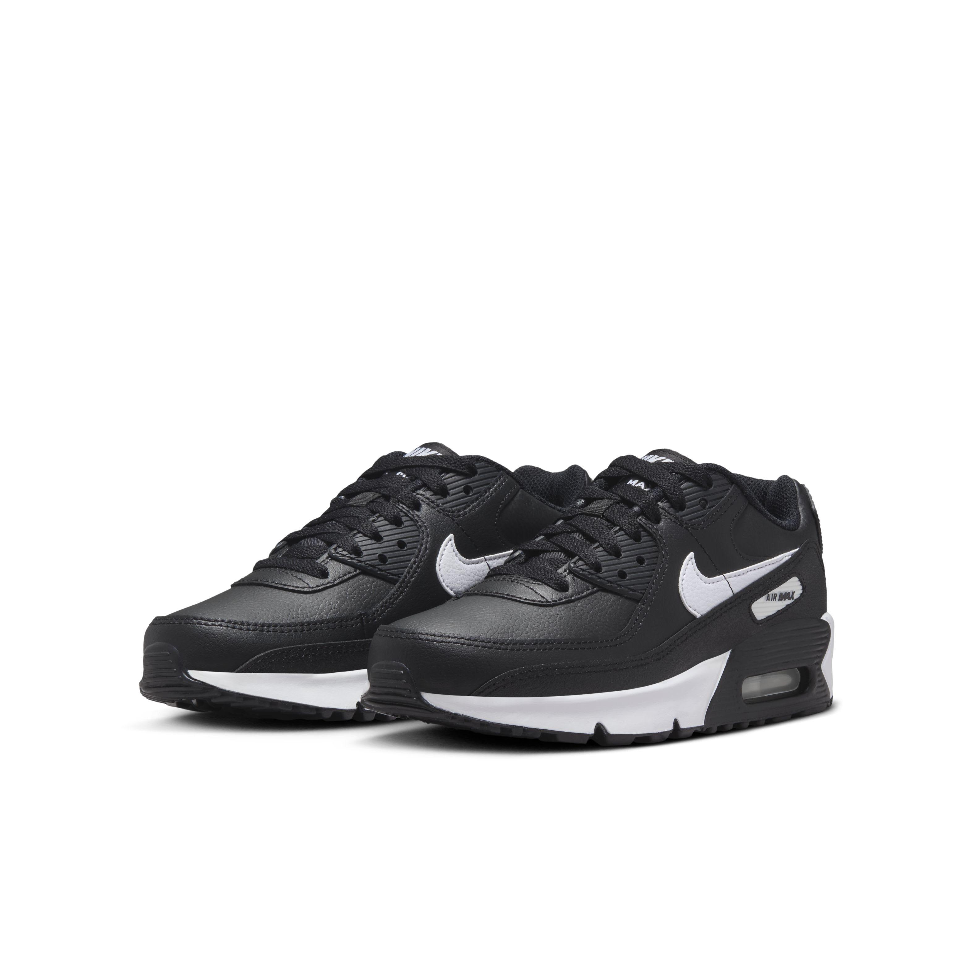 Nike Air Max 90 Grade School Boys' "Black/Black/White" Shoe