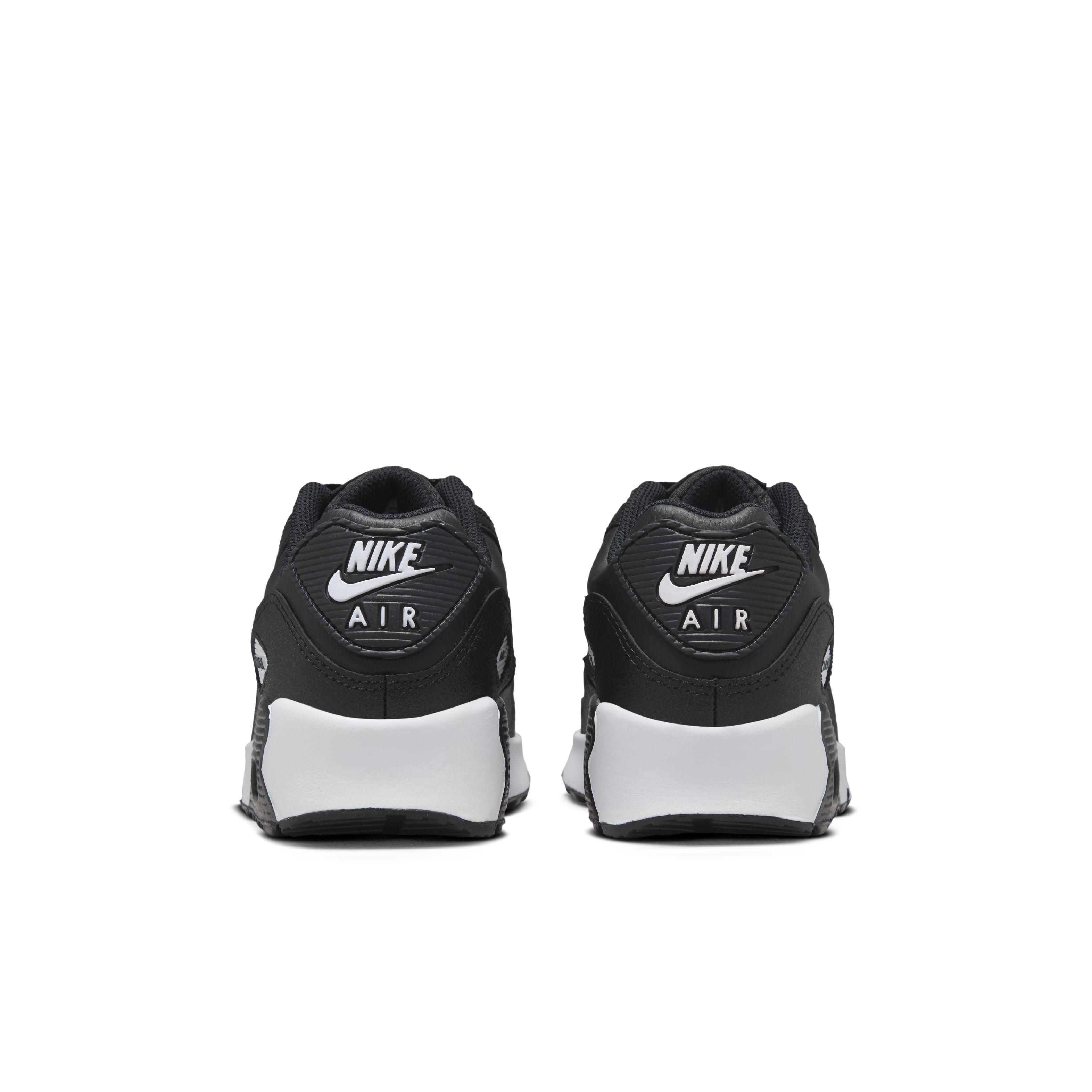 Nike Air Max 90 Grade School Boys' "Black/Black/White" Shoe