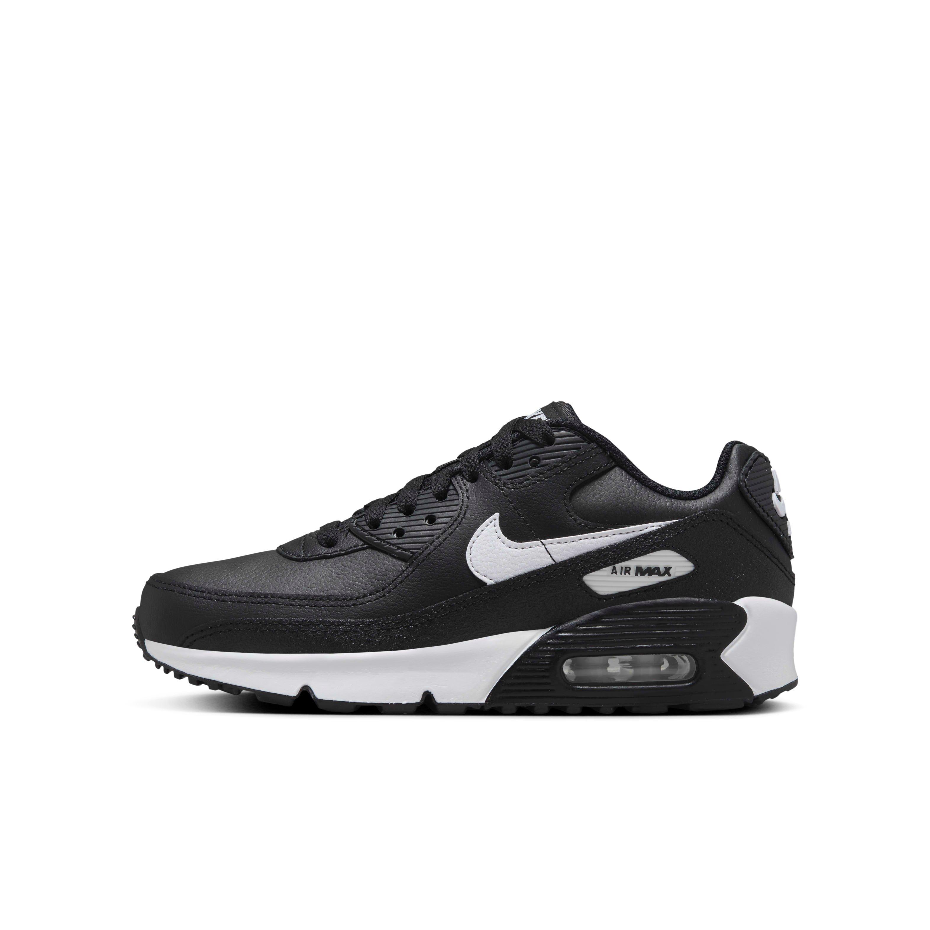 Nike Air Max 90 Grade School Boys' "Black/Black/White" Shoe