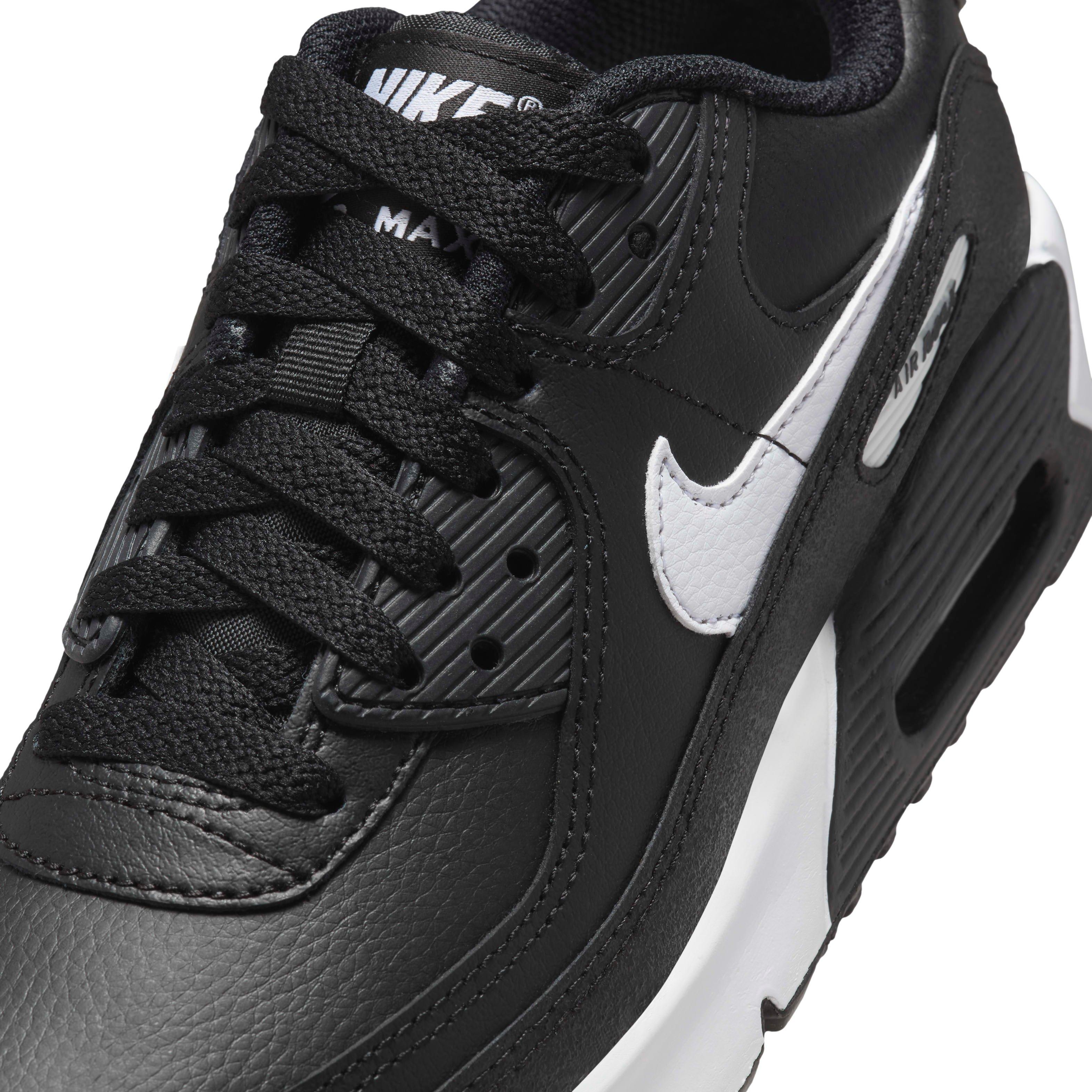 Nike Air Max 90 Grade School Boys' "Black/Black/White" Shoe