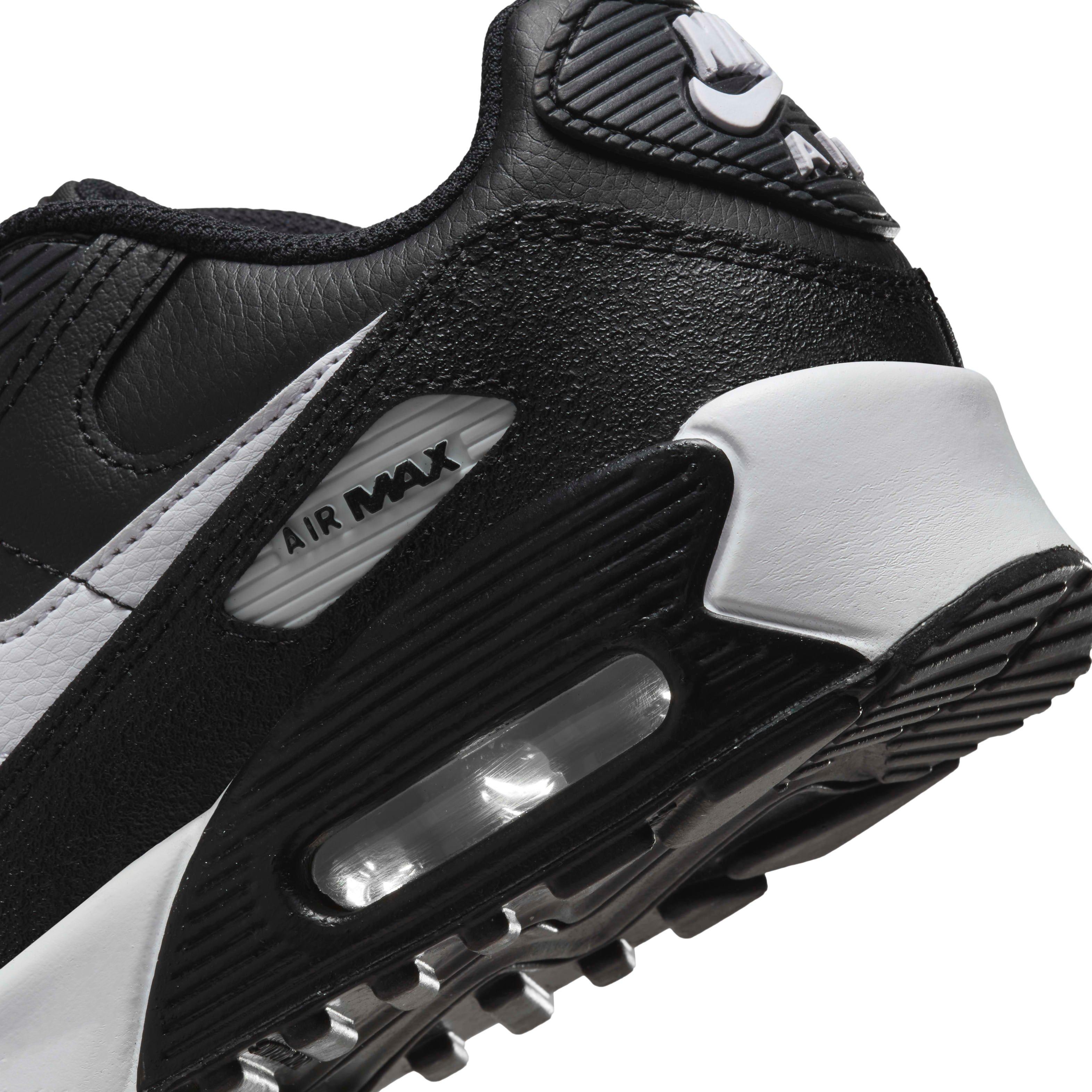 Nike Air Max 90 Grade School Boys' "Black/Black/White" Shoe