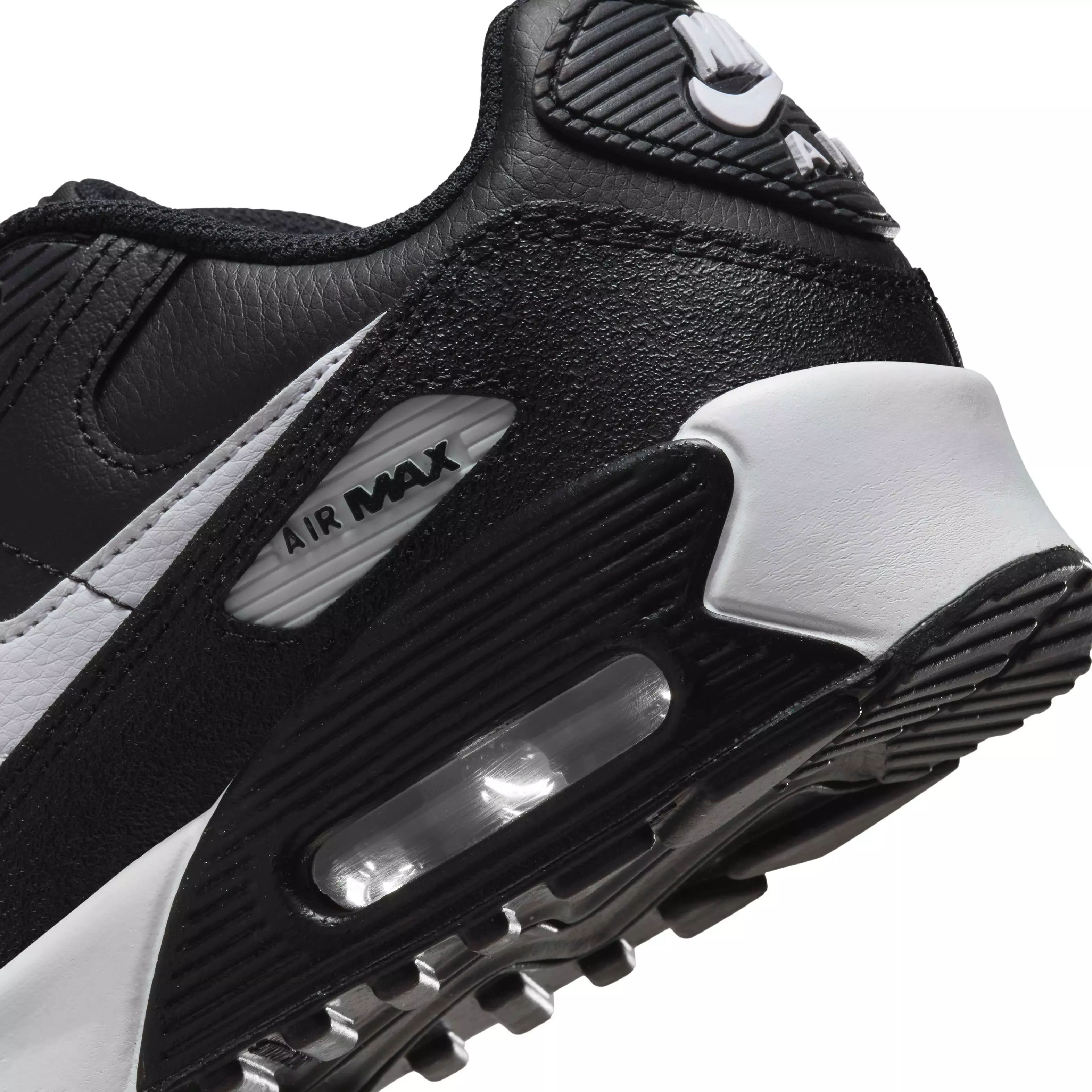 Nike Air Max 90 "Black/Black/White" Grade School Boys' Shoe - BLACK/BLACK/WHITE