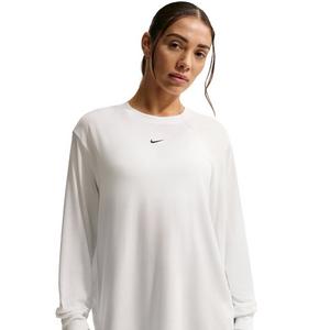 Nike Women's Once Relaxed Dri-FIT Long-Sleeve Top -White