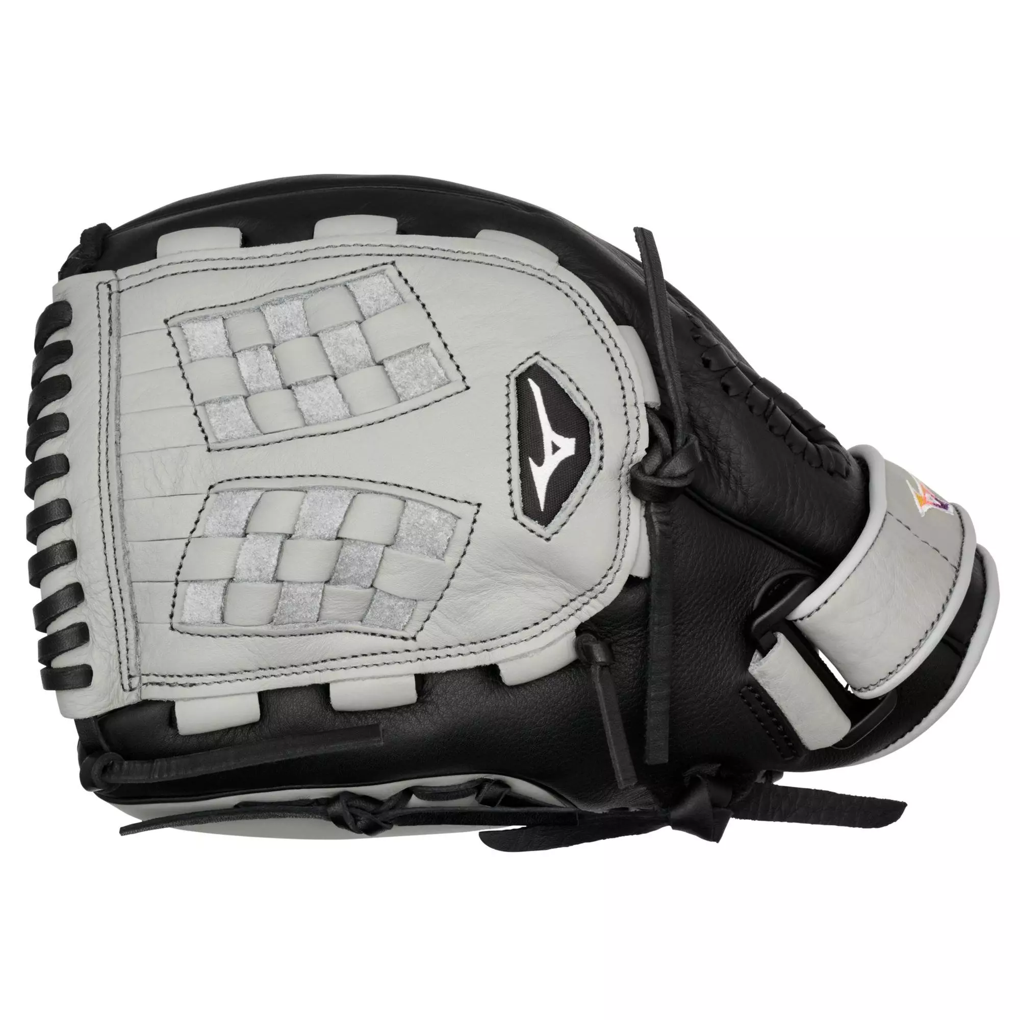 Mizuno GFN1200F5 Franchise FP 12" Pitcher Softball Glove LHT - GREY/BLACK