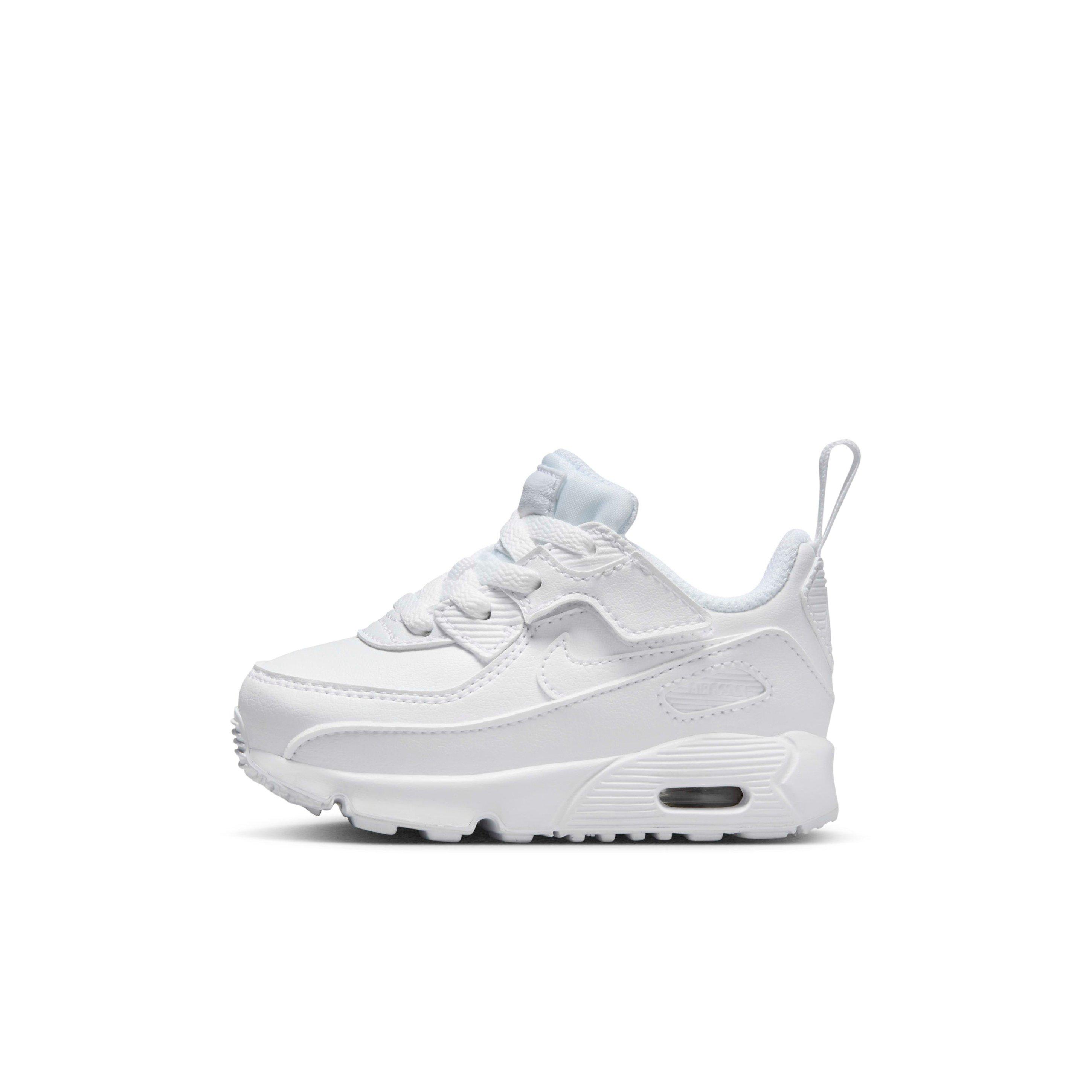 Nike Air Max 90 EasyOn Infant Boys' "White/Metallic Silver/White" Shoe