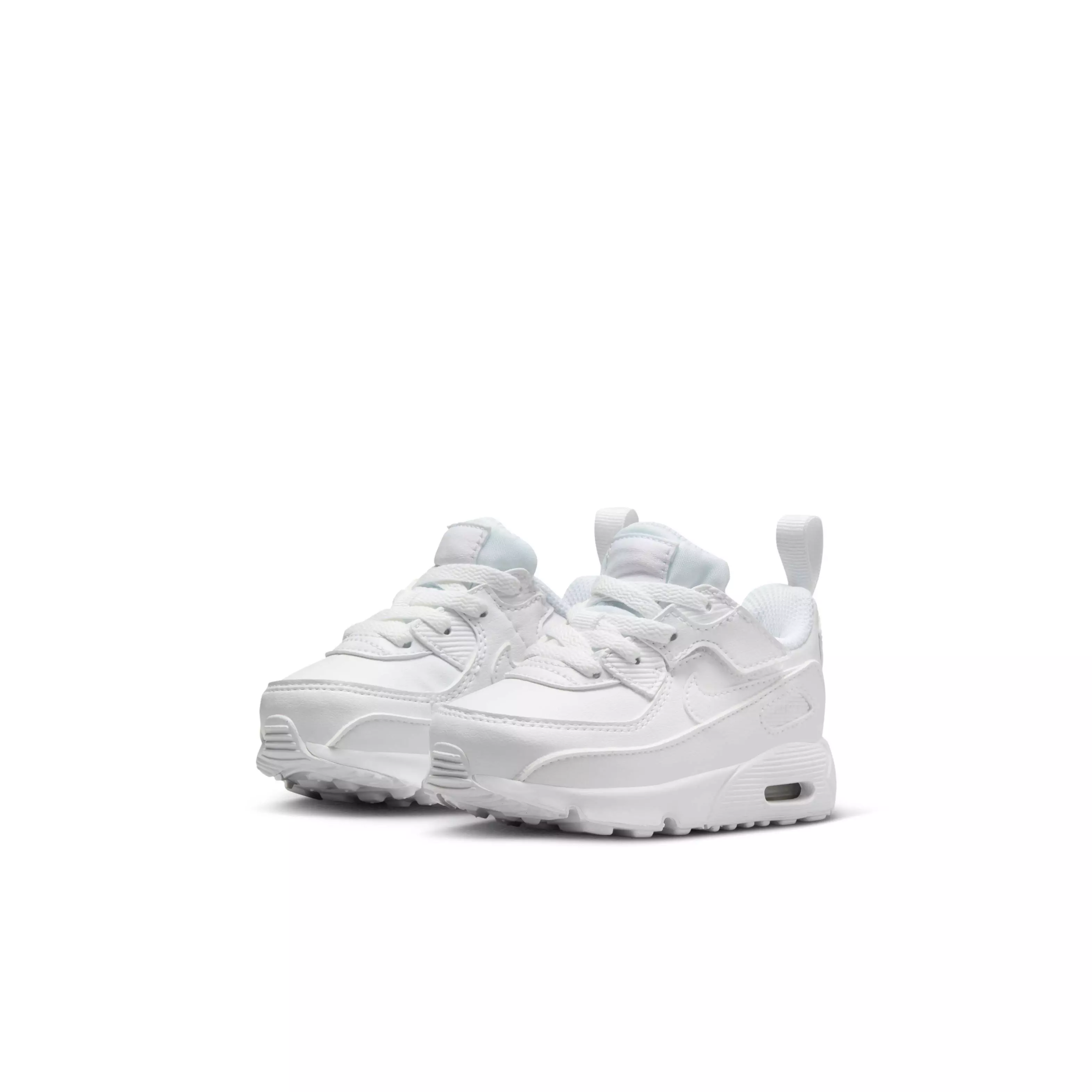 Nike Air Max 90 EasyOn "White/Metallic Silver/White" Infant Boys' Shoe - WHITE/SILVER/WHITE