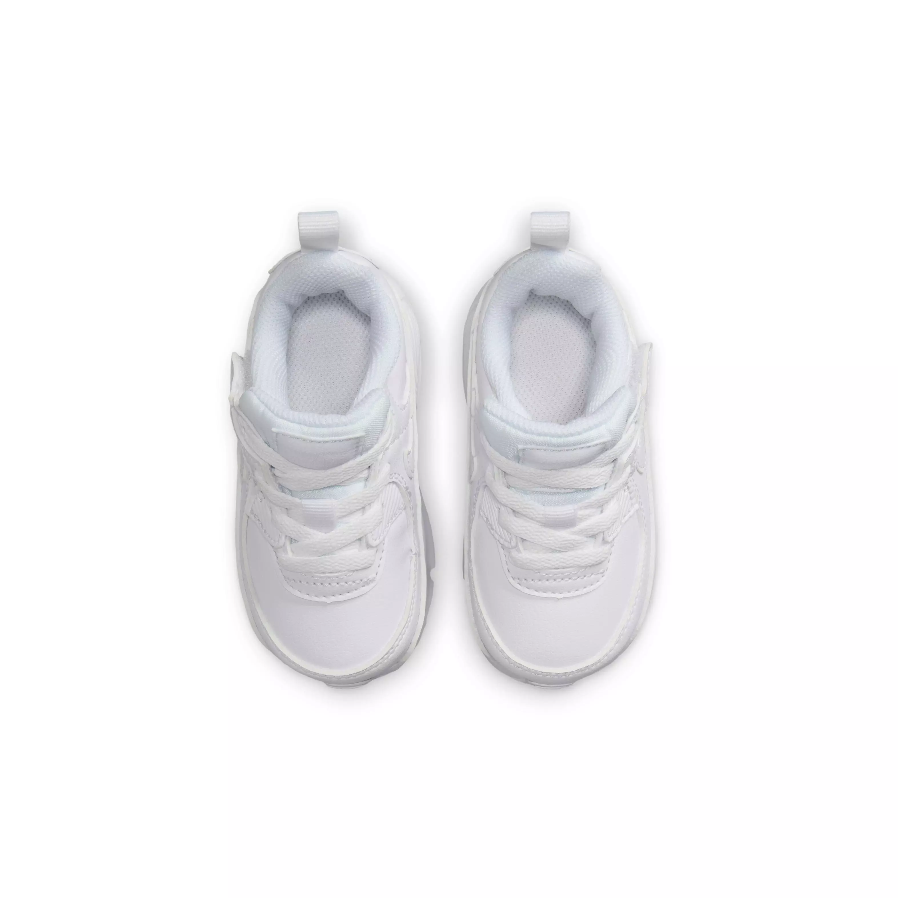 Nike Air Max 90 EasyOn "White/Metallic Silver/White" Infant Boys' Shoe - WHITE/SILVER/WHITE