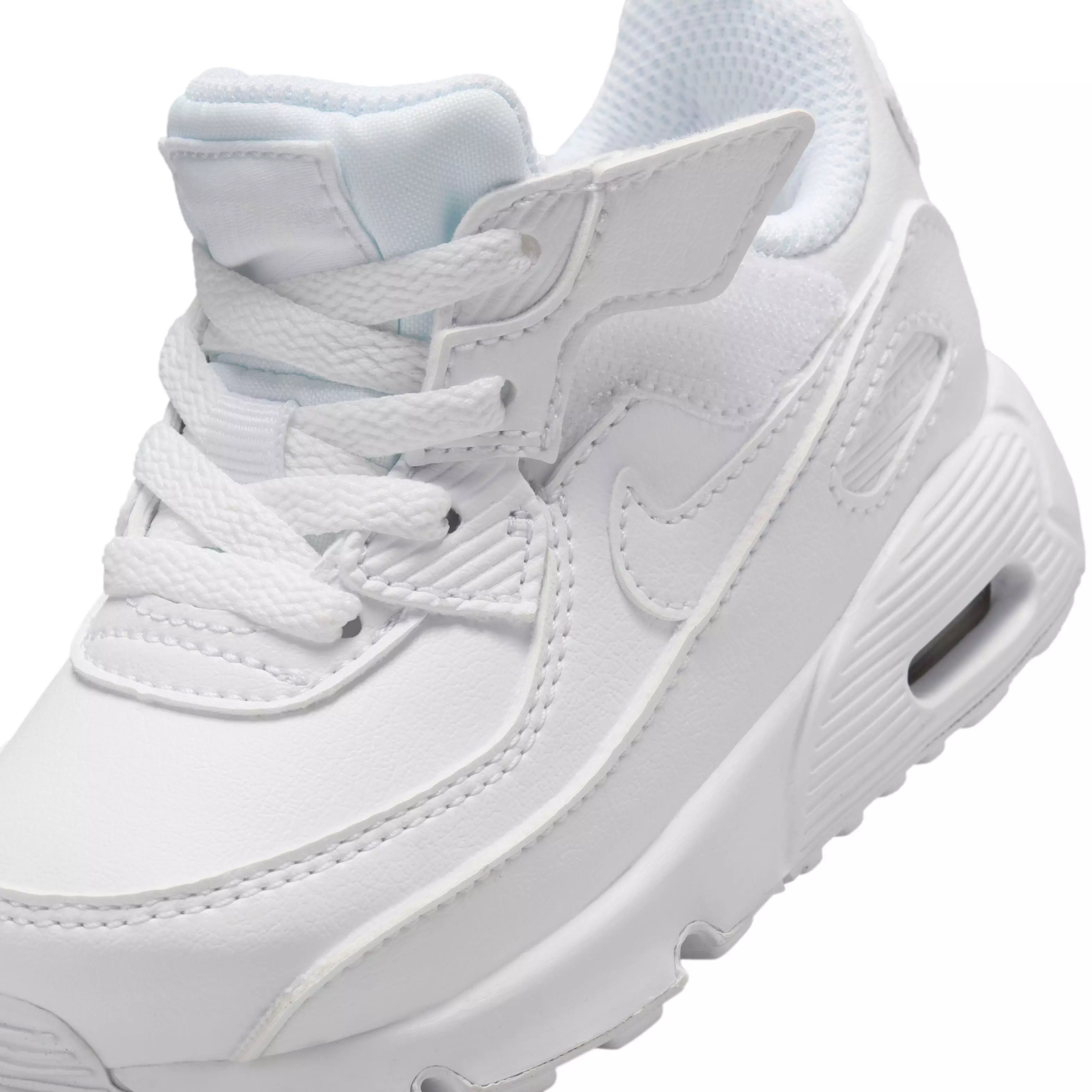 Nike Air Max 90 EasyOn "White/Metallic Silver/White" Infant Boys' Shoe - WHITE/SILVER/WHITE