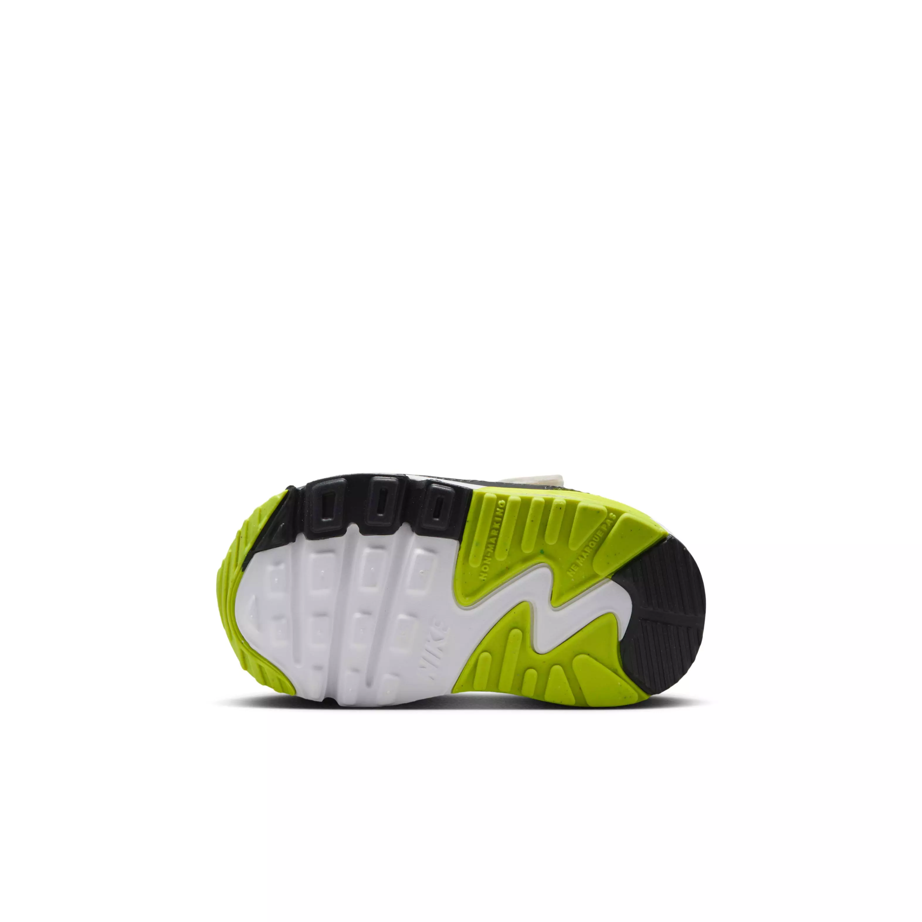 Nike Air Max 90 EasyOn "White/Cyber/Dark Smoke Grey/Khaki" Infant Boys' Shoe - WHITE/CYBER/DK GREY/KHAKI