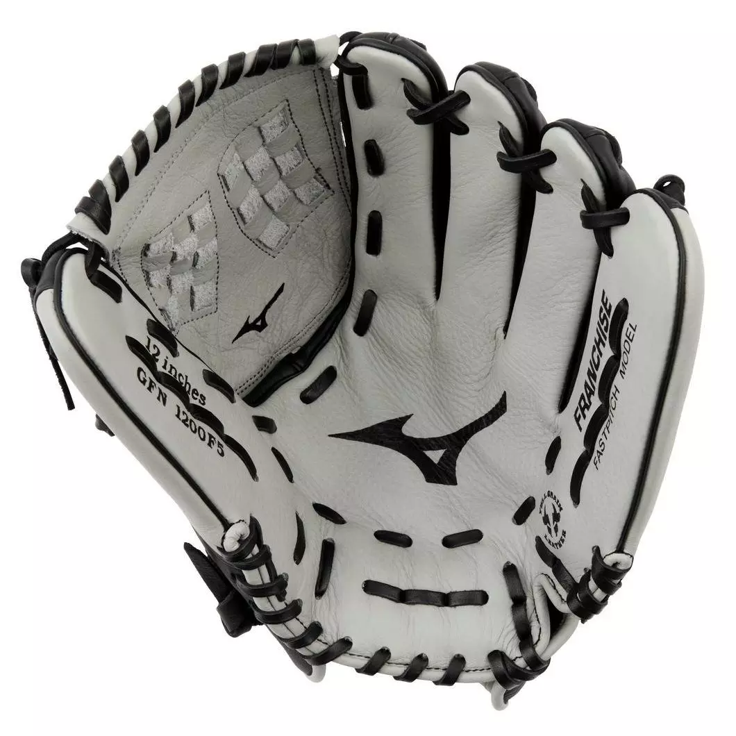 Mizuno GFN1200F5 Franchise FP 12" Pitcher Softball Glove RHT - GREY/BLACK