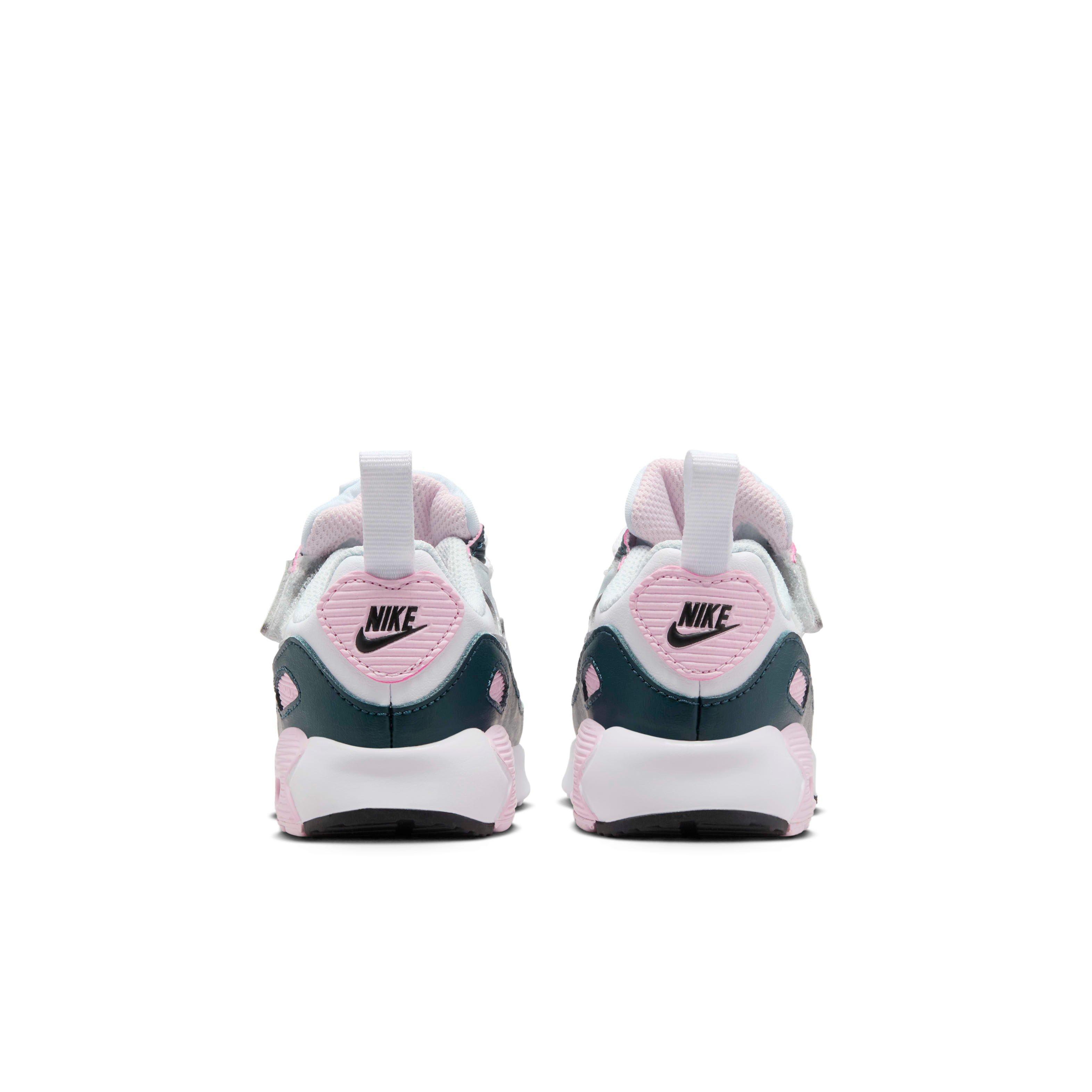 Nike Air Max 90 EasyOn Infant Girls' White/Pink Foam/Armory Navy/Wolf Grey Shoe