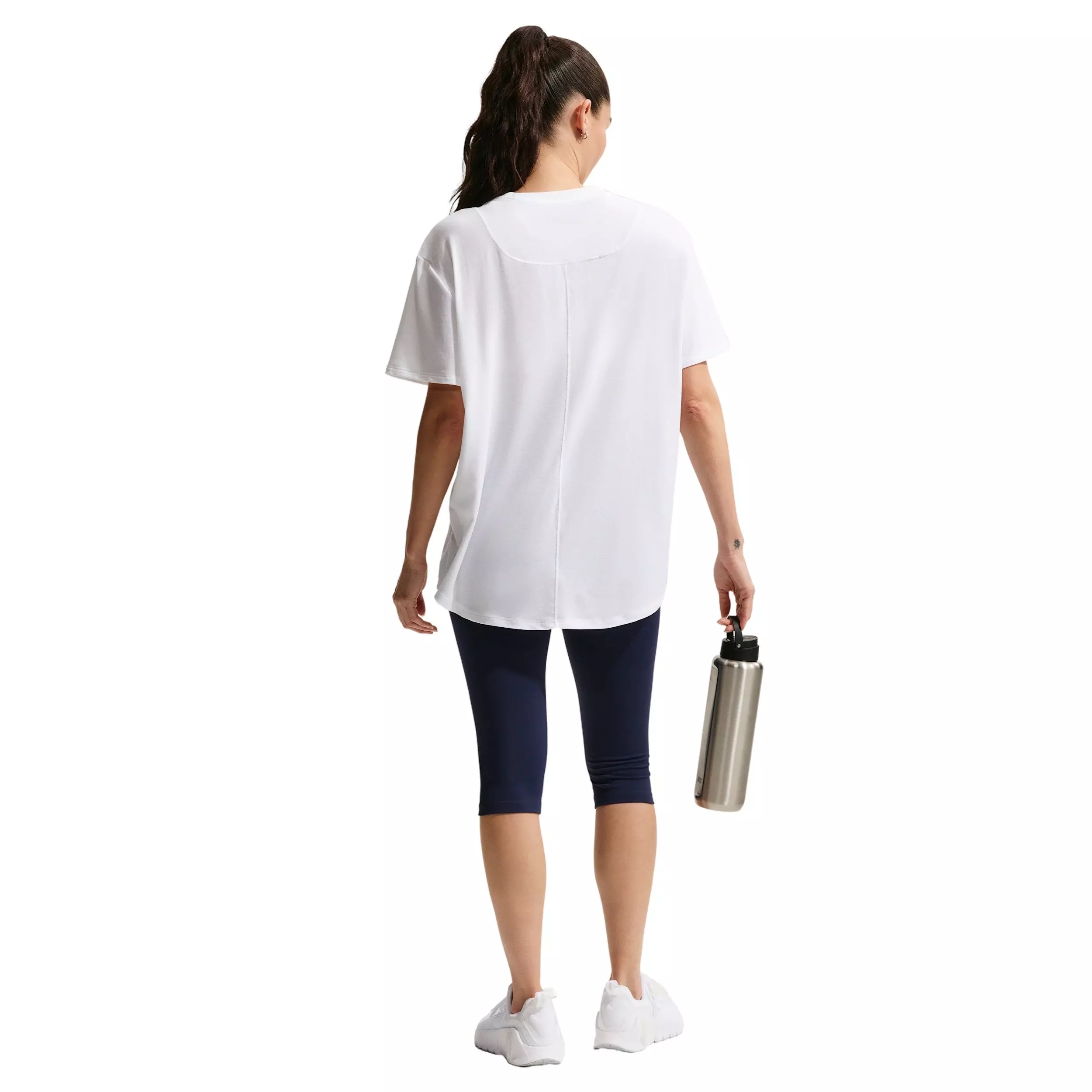 Nike Women's One Relaxed Dri-FIT Short-Sleeve Top - White - WHITE