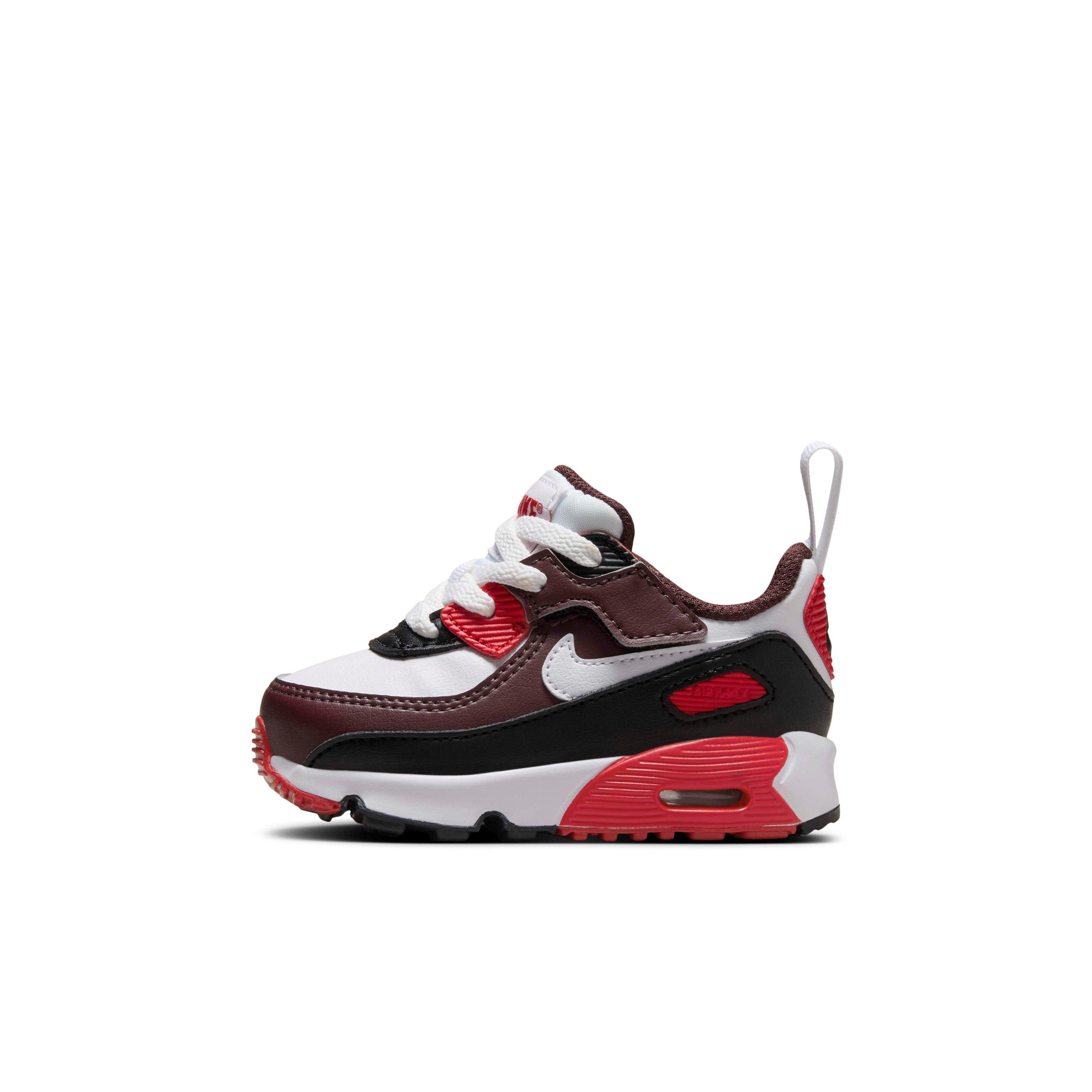 Nike Air Max 90 EasyOn "Burgundy Crush/Black/University Red/White" Infant Boys' Shoe - BURGUNDY/BLACK/RED/WHITE Thumbnail View 2