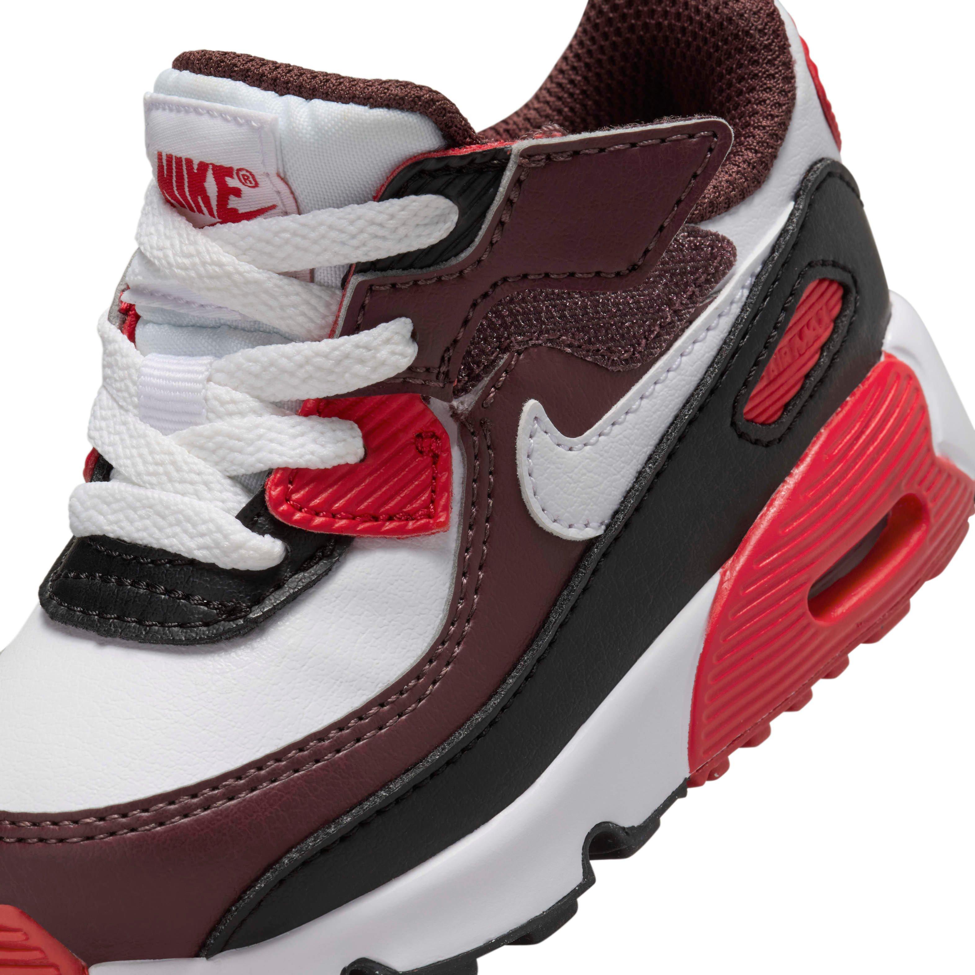 Nike Air Max 90 EasyOn "Burgundy Crush/Black/University Red/White" Infant Boys' Shoe - BURGUNDY/BLACK/RED/WHITE Thumbnail View 7