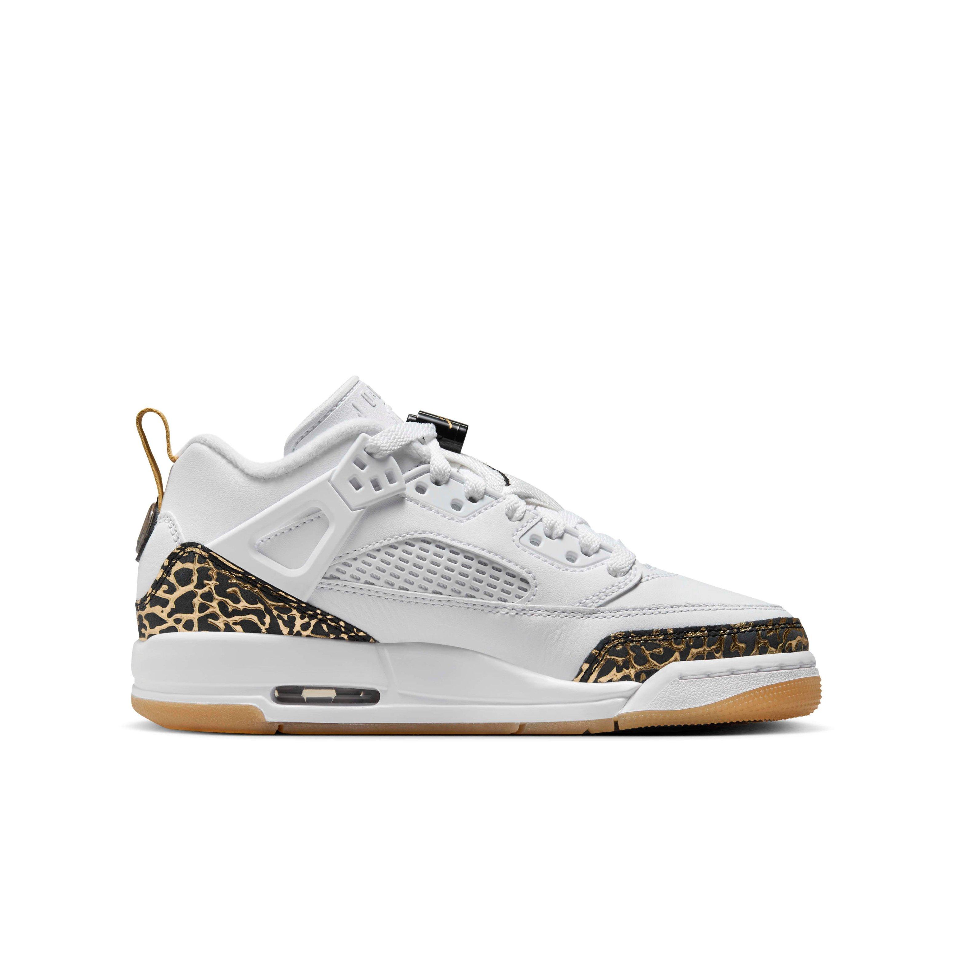 Jordan Spizike Low "White/Metallic Gold/Sail/Black" Grade School Boys' Shoe - WHITE/GOLD/SAIL/BLACK Thumbnail View 1