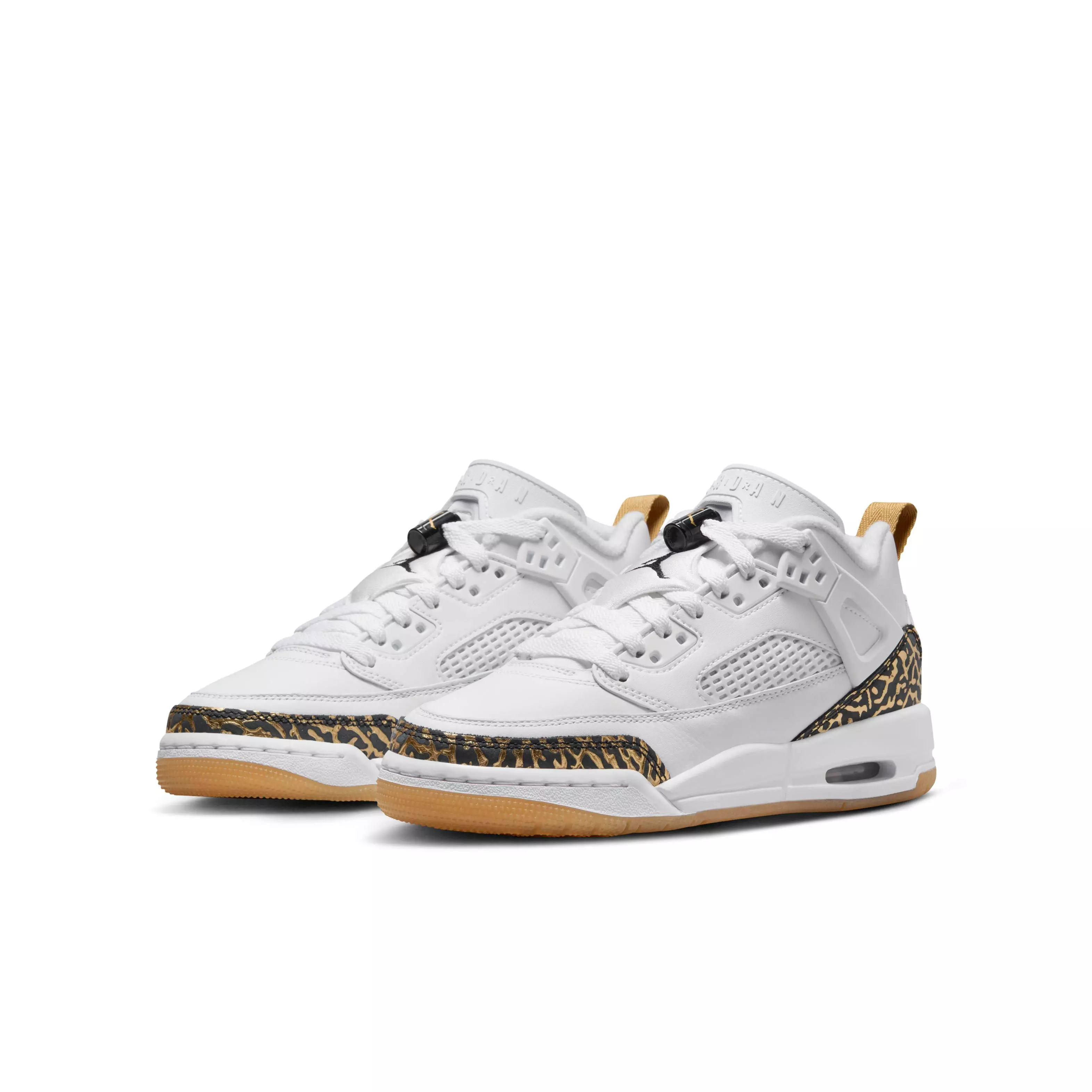 Jordan Spizike Low "White/Metallic Gold/Sail/Black" Grade School Boys' Shoe - WHITE/GOLD/SAIL/BLACK