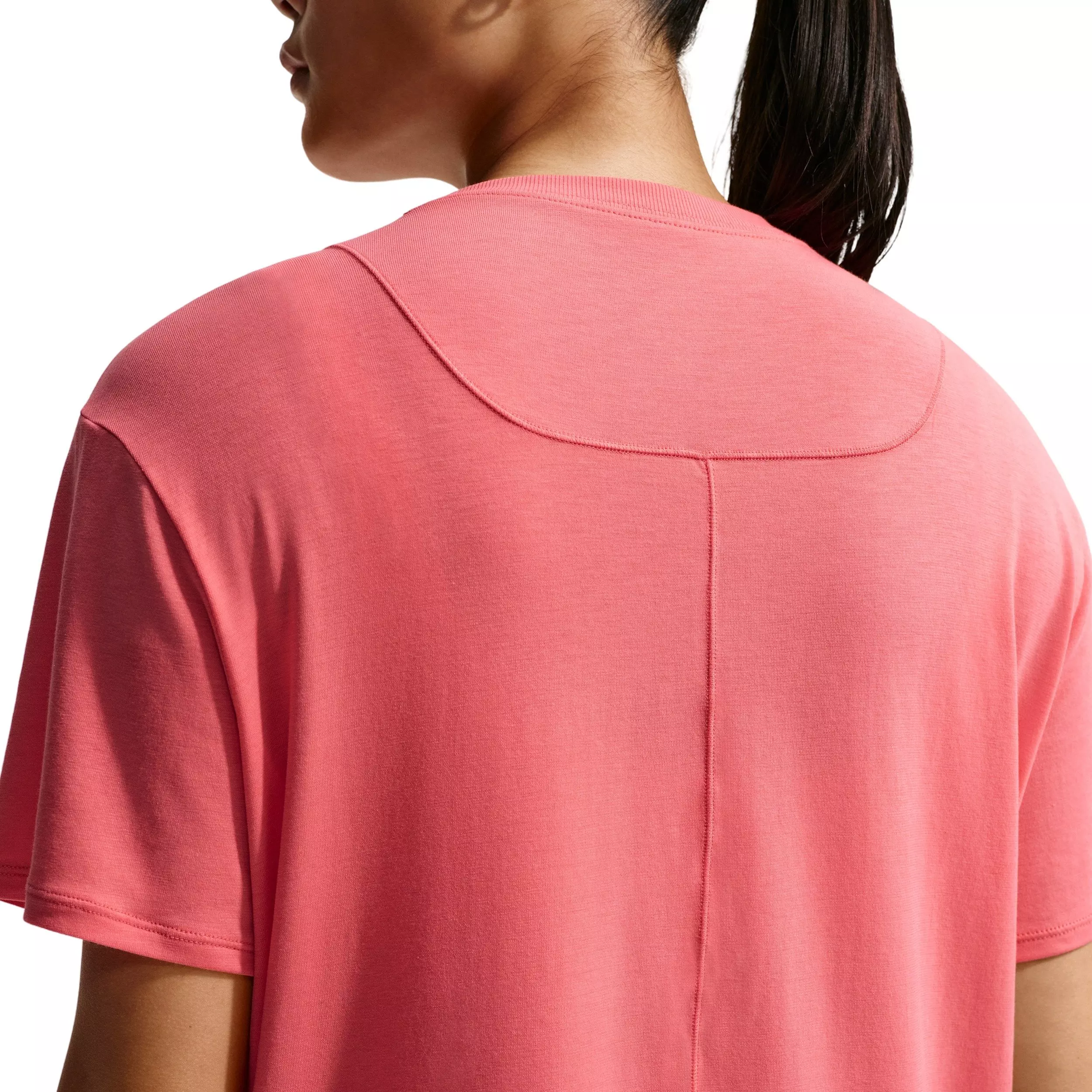 Nike Women's One Relaxed Dri-FIT Short-Sleeve Top - Coral - CORAL