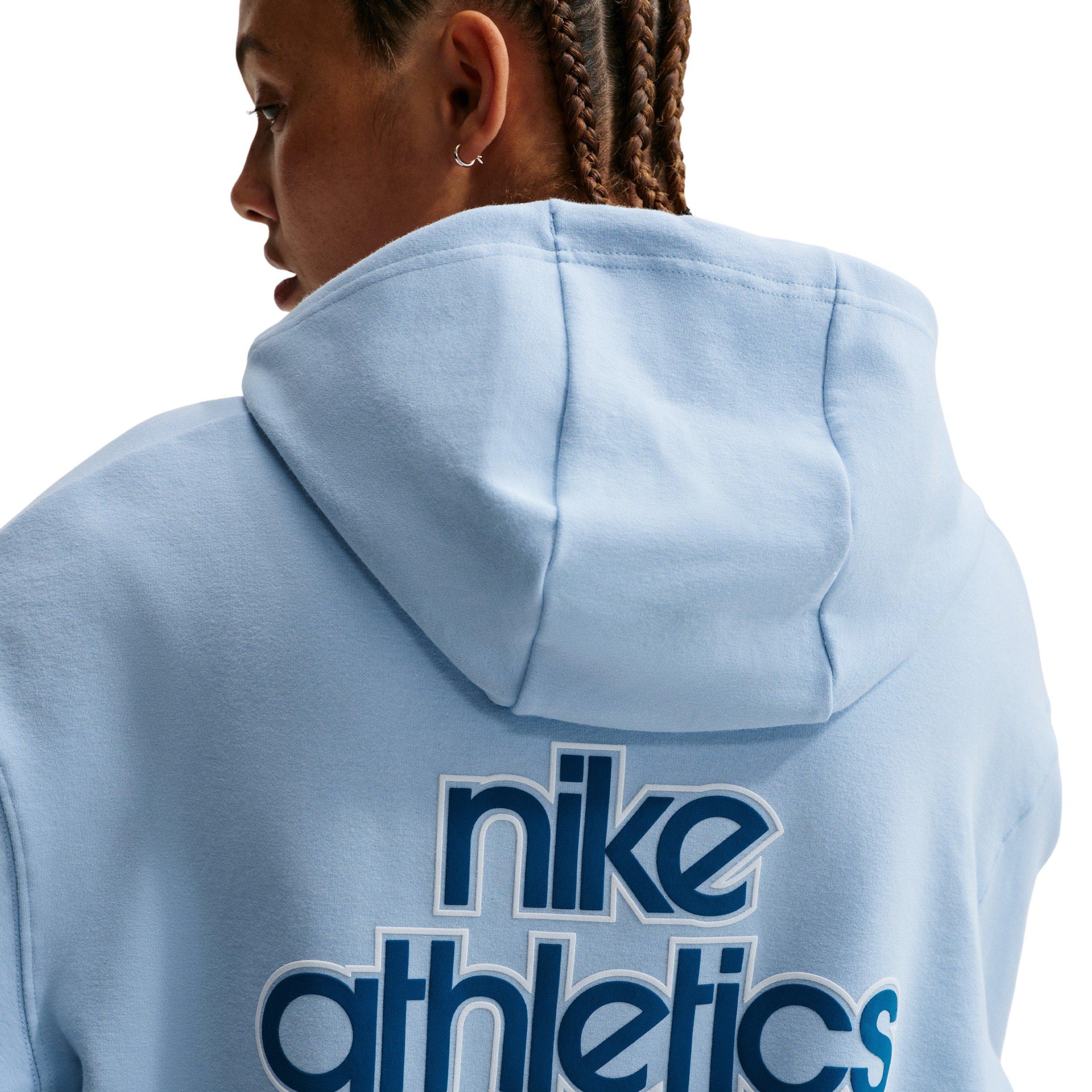 Nike Women's Sportswear Phoenix Fleece Pull-Over Hoodie -Blue - BLUE Thumbnail View 2