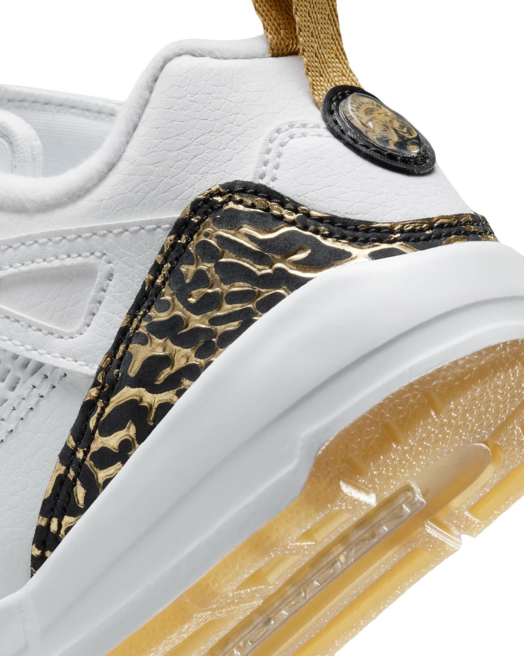 Jordan Spizike Low "White/Metallic Gold/Sail/Black" Preschool Boys' Shoe - WHITE/GOLD/BLACK Thumbnail View 7