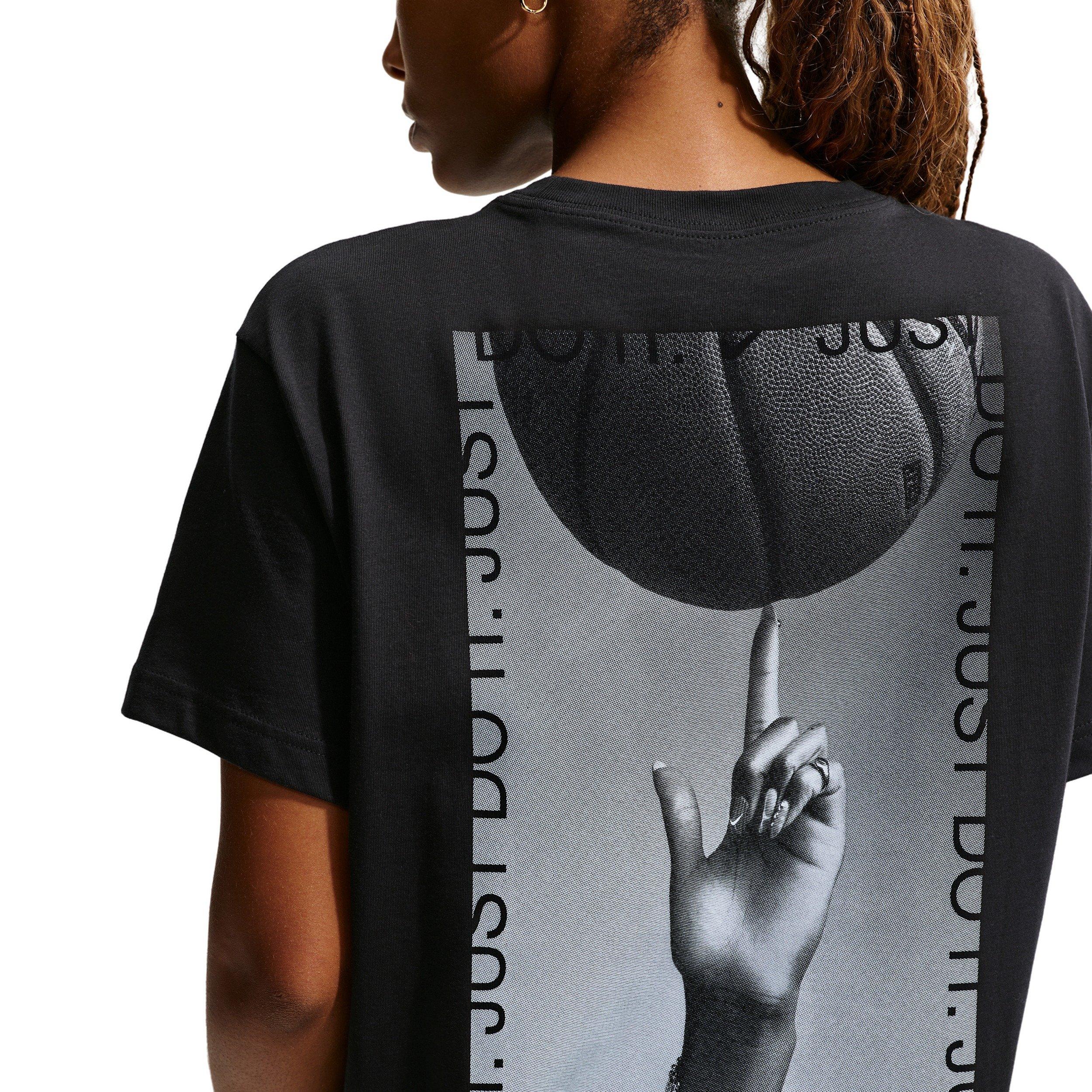 Nike Women's Short-Sleeve Basketball T-Shirt - Black - BLACK Thumbnail View 2