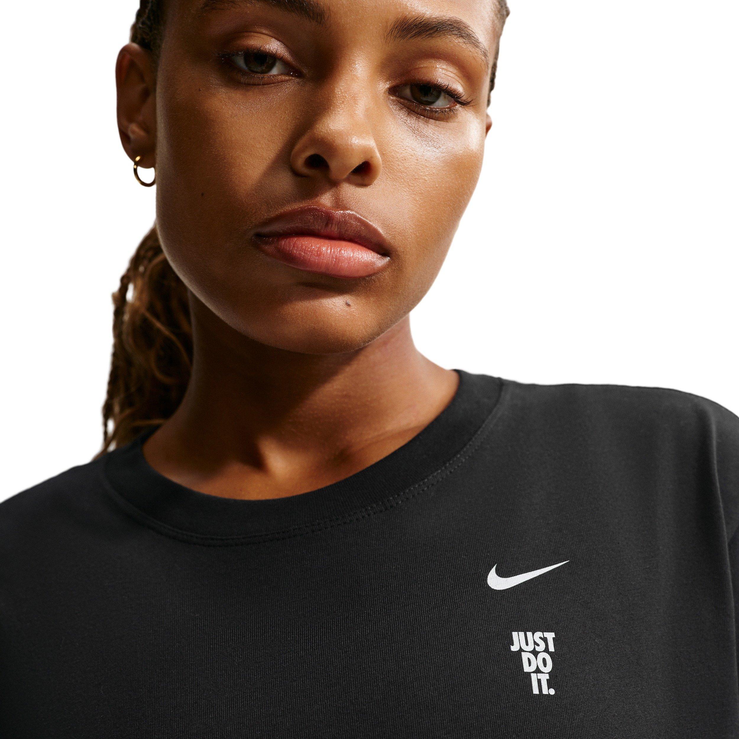 Nike Women's Short-Sleeve Basketball T-Shirt - Black - BLACK Thumbnail View 3