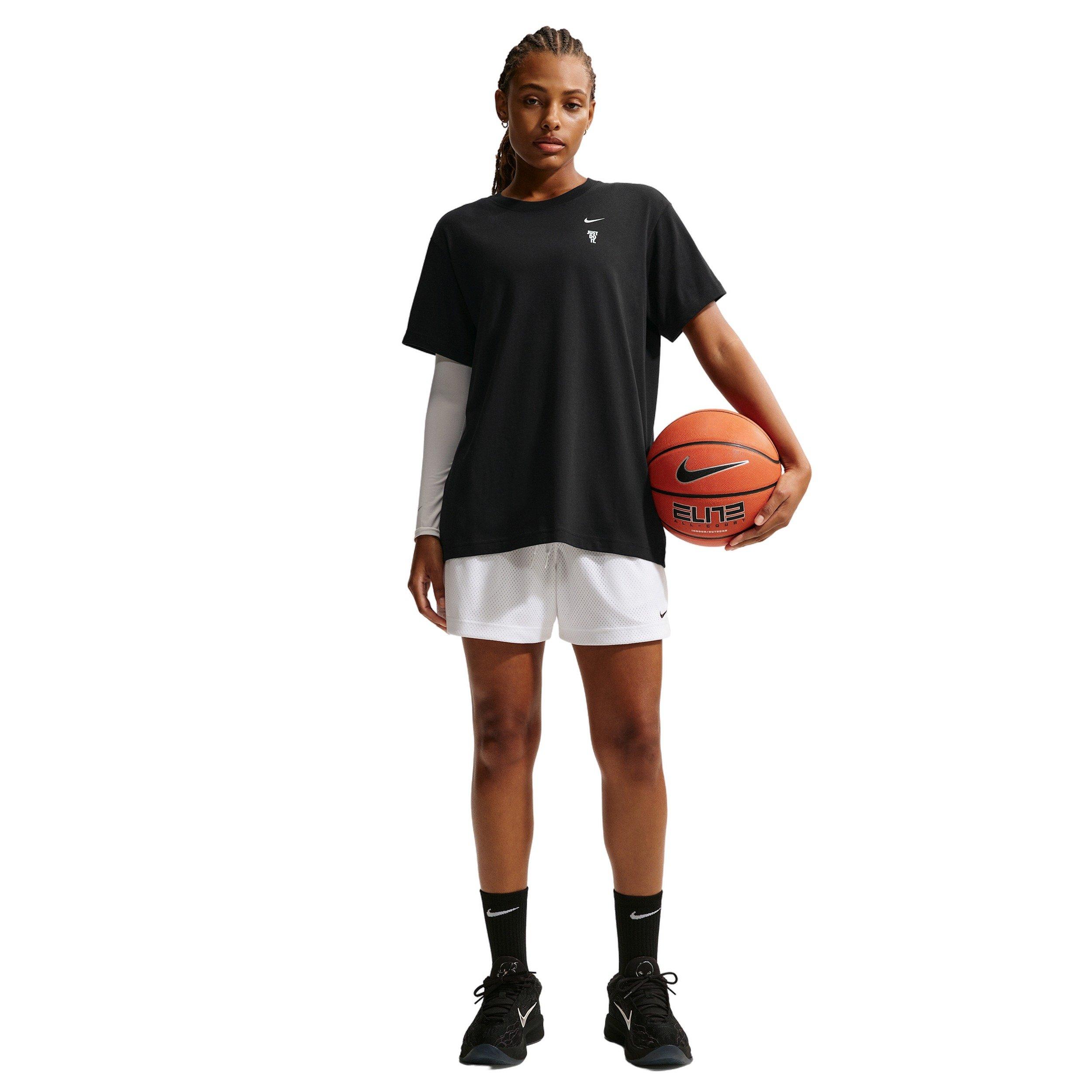 Nike Women's Short-Sleeve Basketball T-Shirt -Black - BLACK Thumbnail View 4