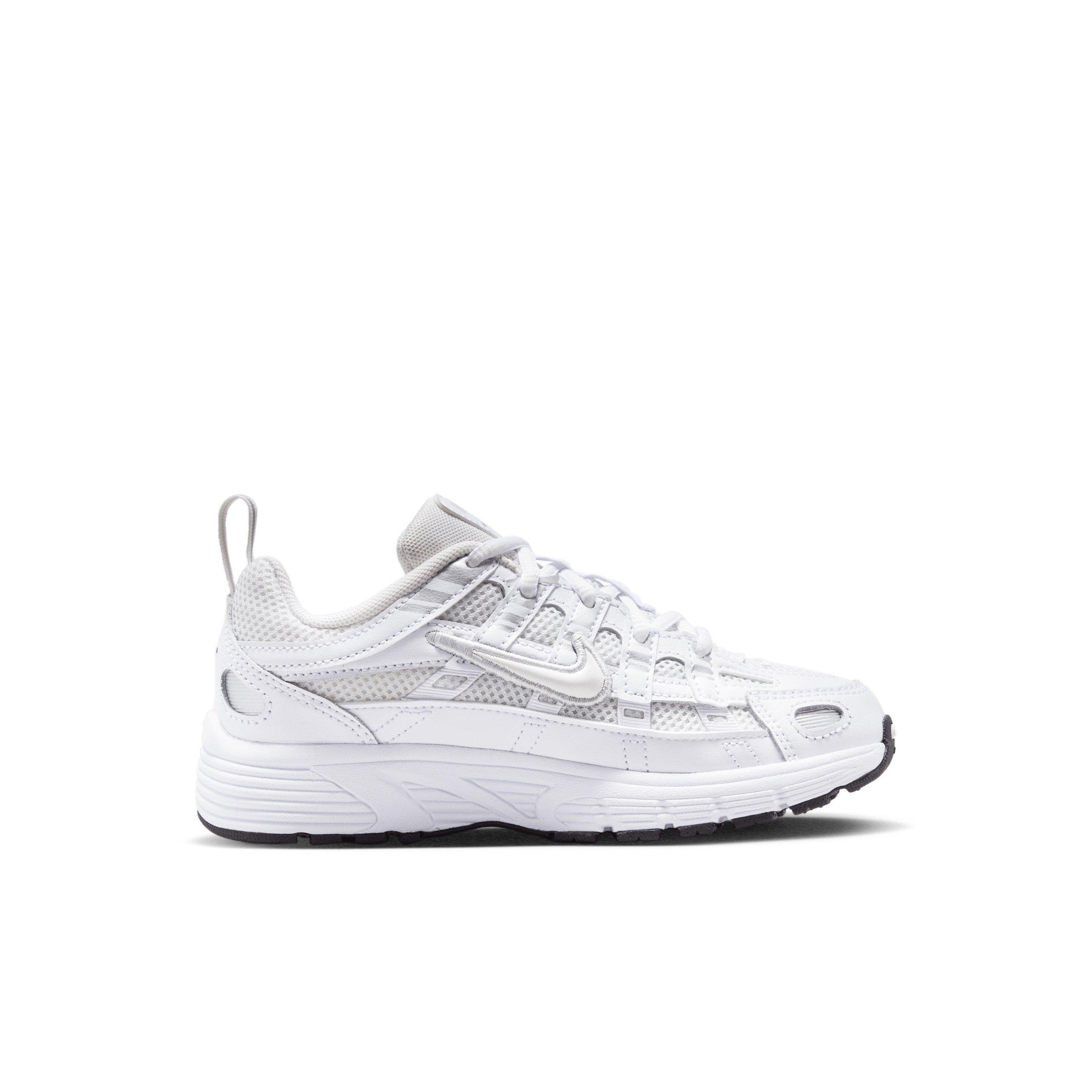 Nike P-6000 "Platinum Tint/White/Metallic Silver/Platinum Tint" Preschool Girls' Shoe - PLATINUM/WHITE/SILVER/PLATINUM