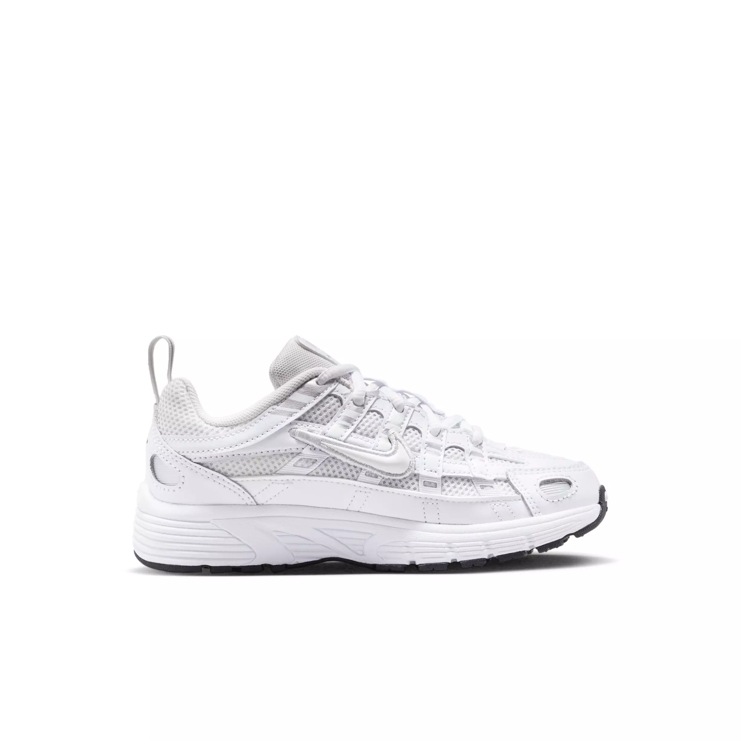 Nike P-6000 "Platinum Tint/White/Metallic Silver/Platinum Tint" Preschool Girls' Shoe - PLATINUM/WHITE/SILVER/PLATINUM