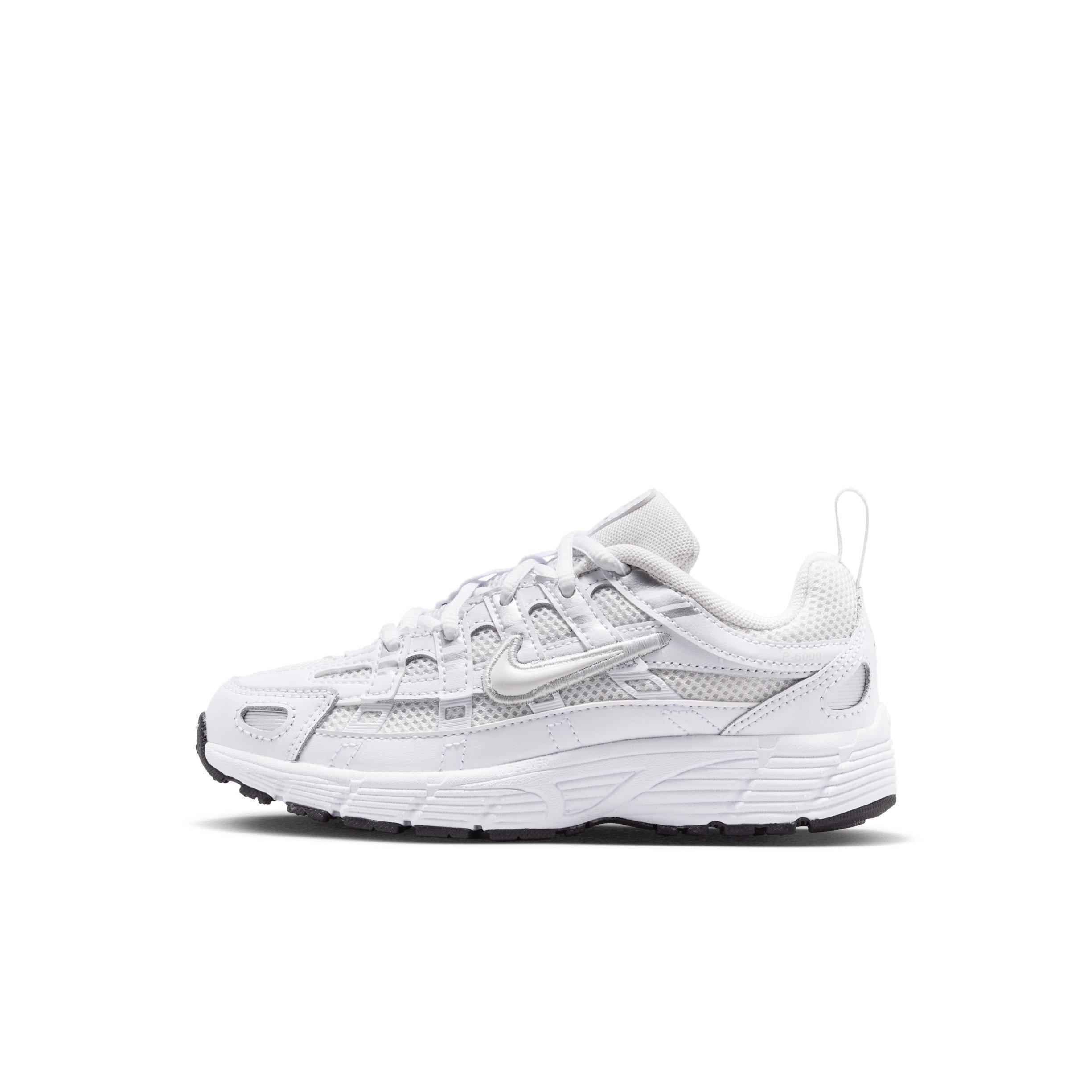 Nike P-6000 "Platinum Tint/White/Metallic Silver/Platinum Tint" Preschool Girls' Shoe - PLATINUM/WHITE/SILVER/PLATINUM