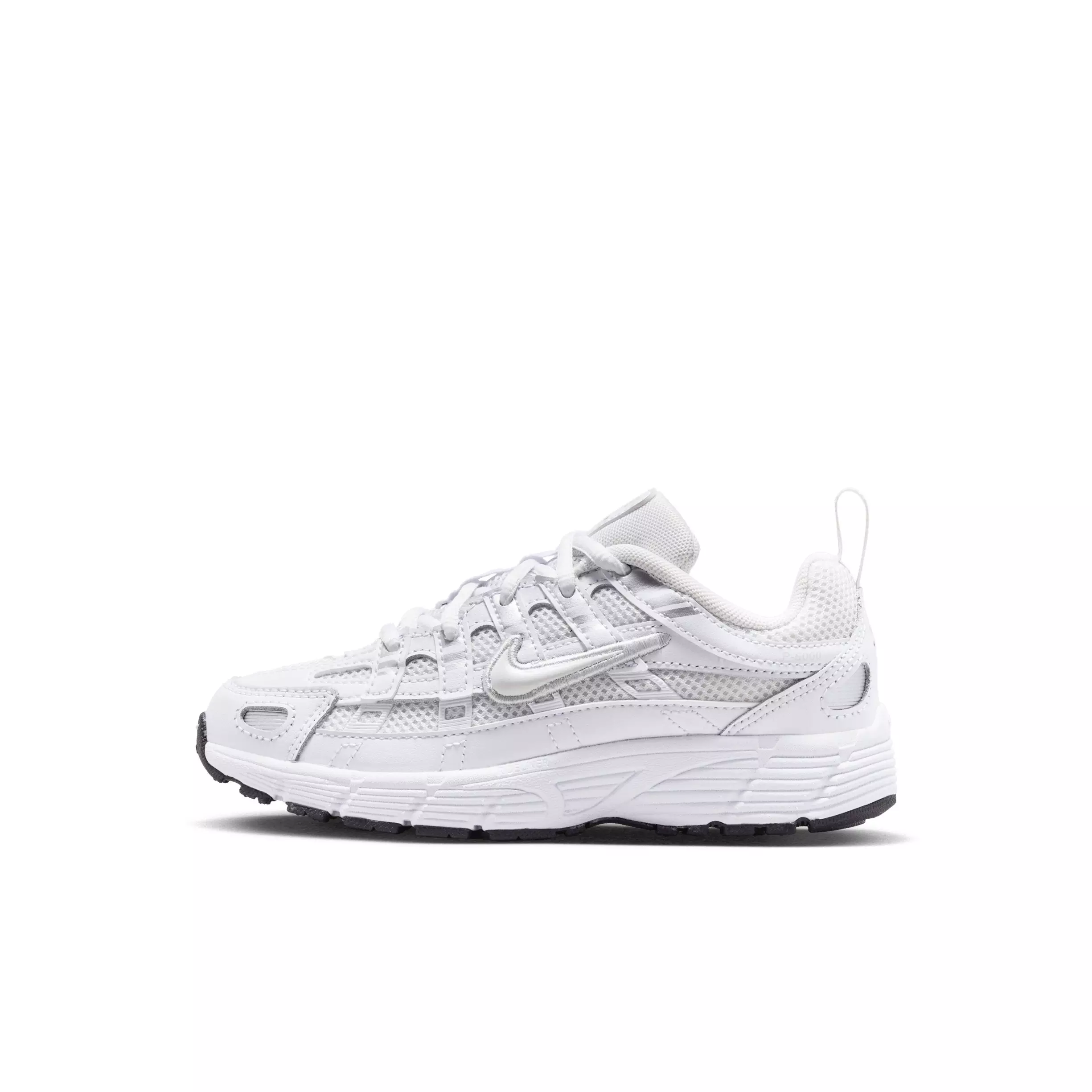 Nike P-6000 "Platinum Tint/White/Metallic Silver/Platinum Tint" Preschool Girls' Shoe - PLATINUM/WHITE/SILVER/PLATINUM