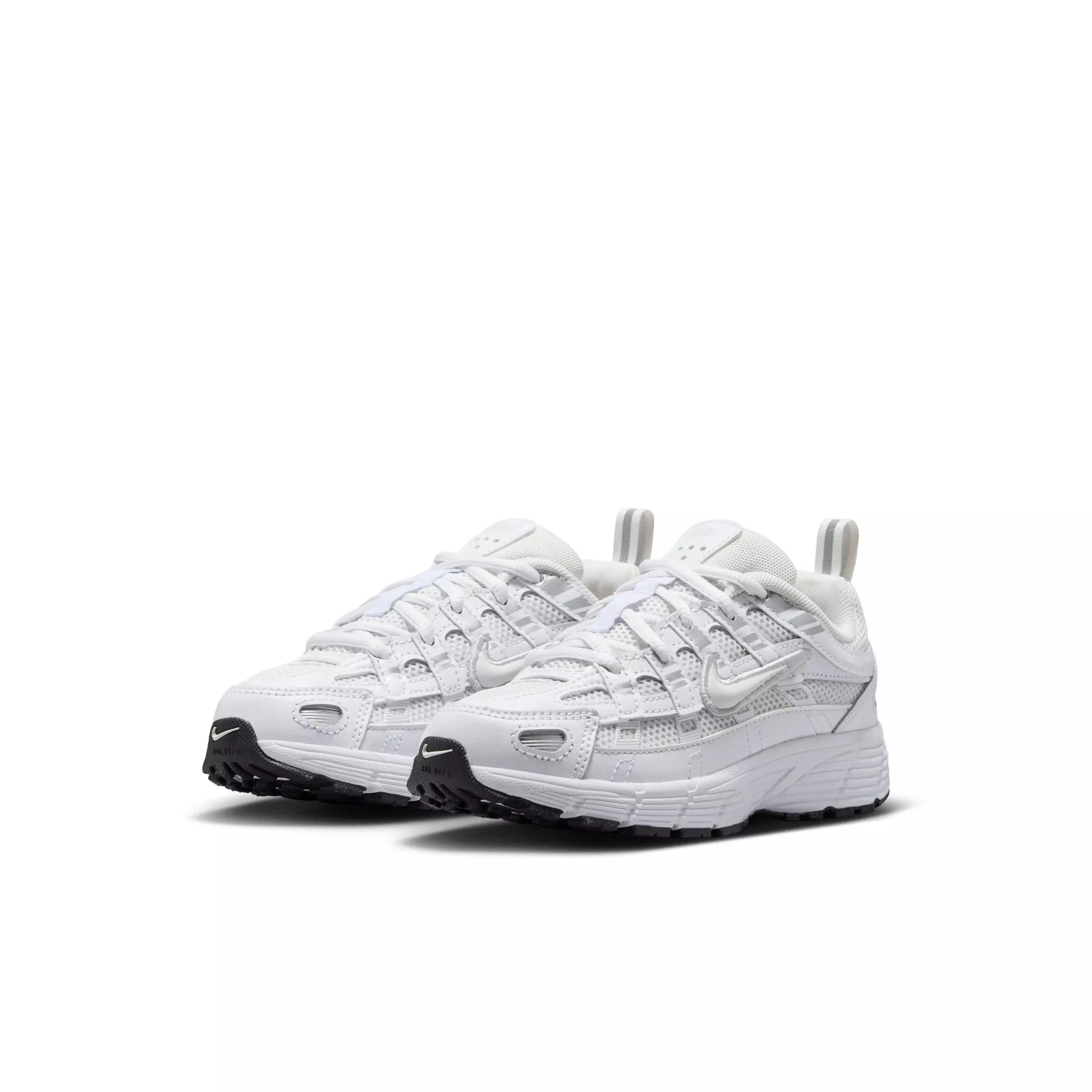 Nike P-6000 "Platinum Tint/White/Metallic Silver/Platinum Tint" Preschool Girls' Shoe - PLATINUM/WHITE/SILVER/PLATINUM