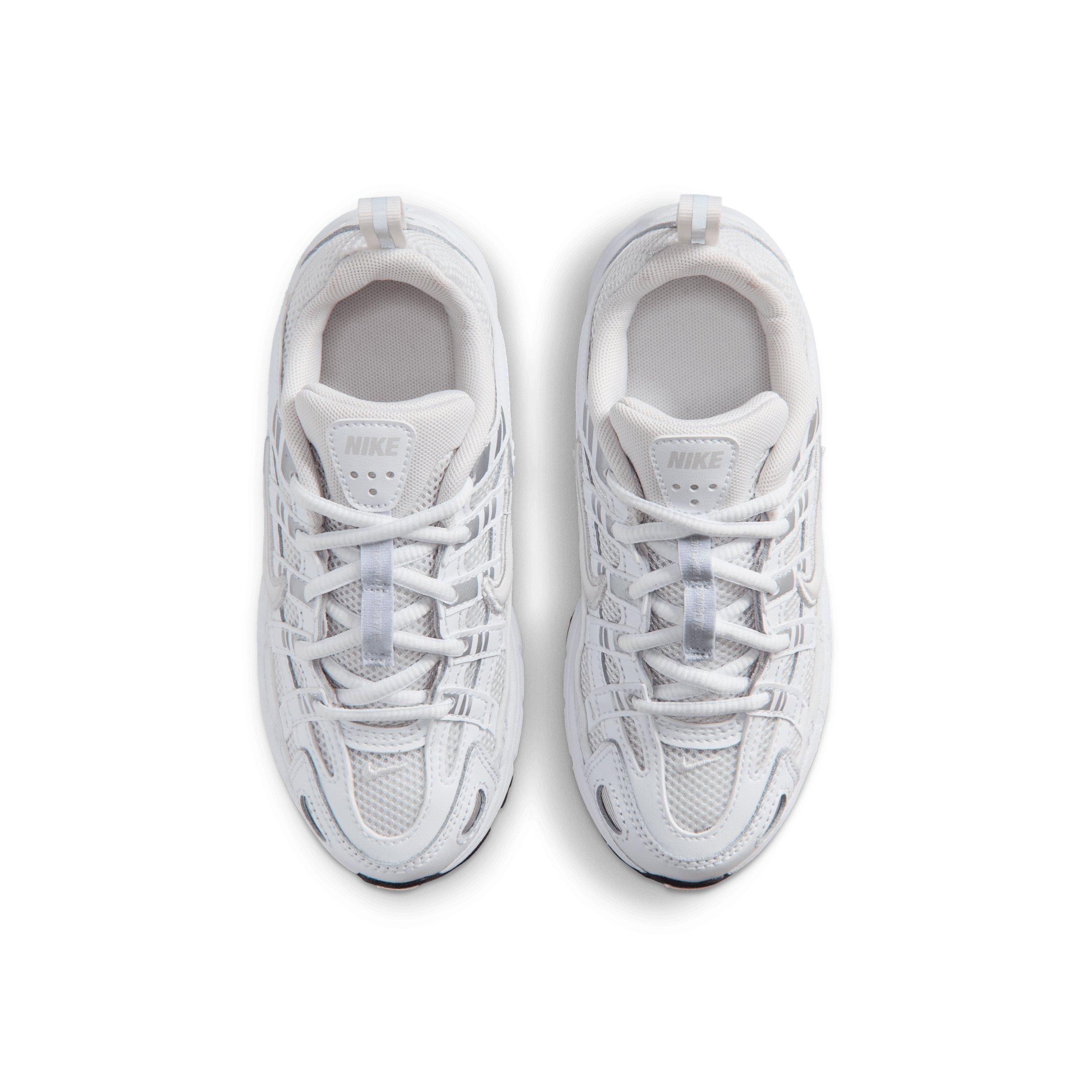Nike P-6000 "Platinum Tint/White/Metallic Silver/Platinum Tint" Preschool Girls' Shoe - PLATINUM/WHITE/SILVER/PLATINUM