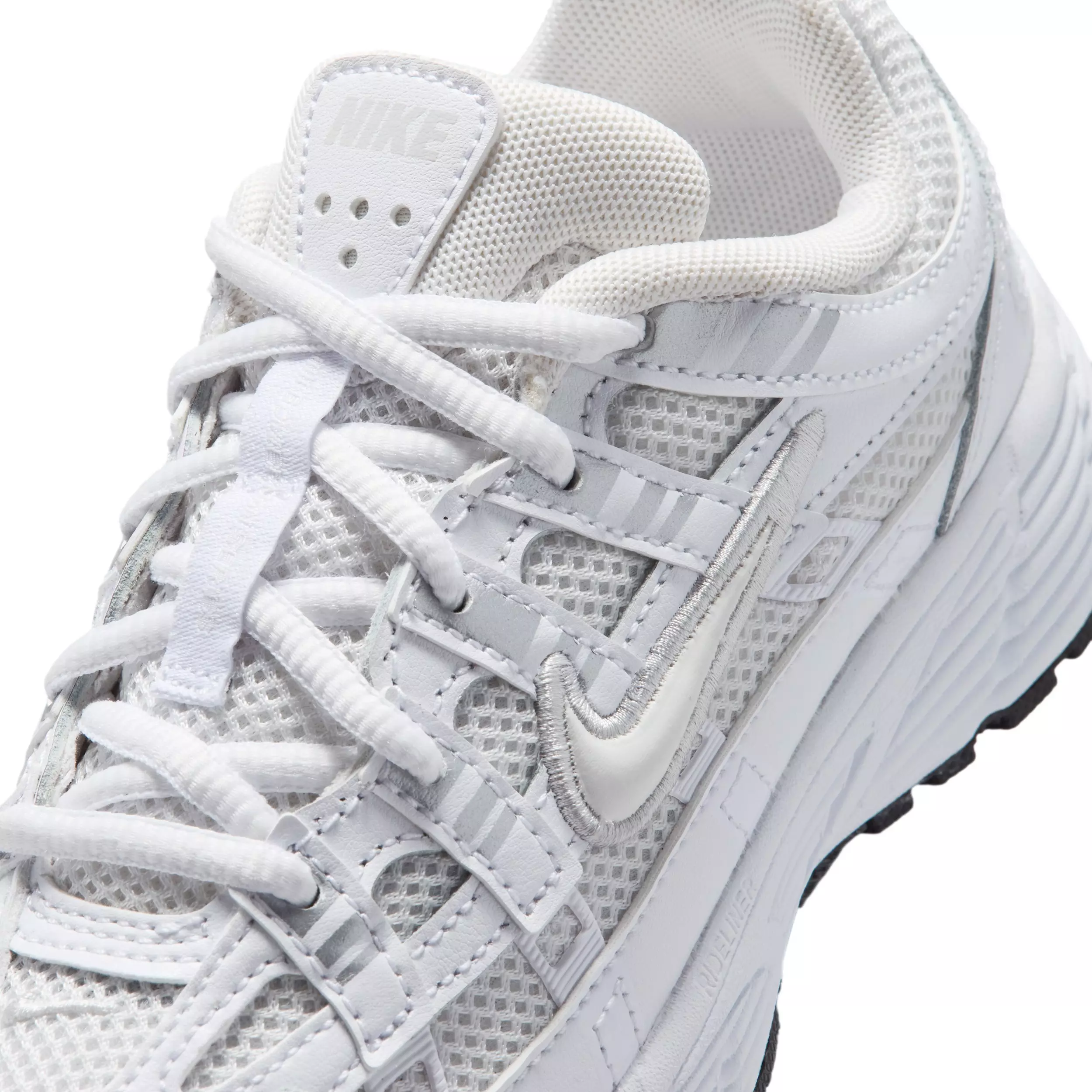 Nike P-6000 "Platinum Tint/White/Metallic Silver/Platinum Tint" Preschool Girls' Shoe - PLATINUM/WHITE/SILVER/PLATINUM