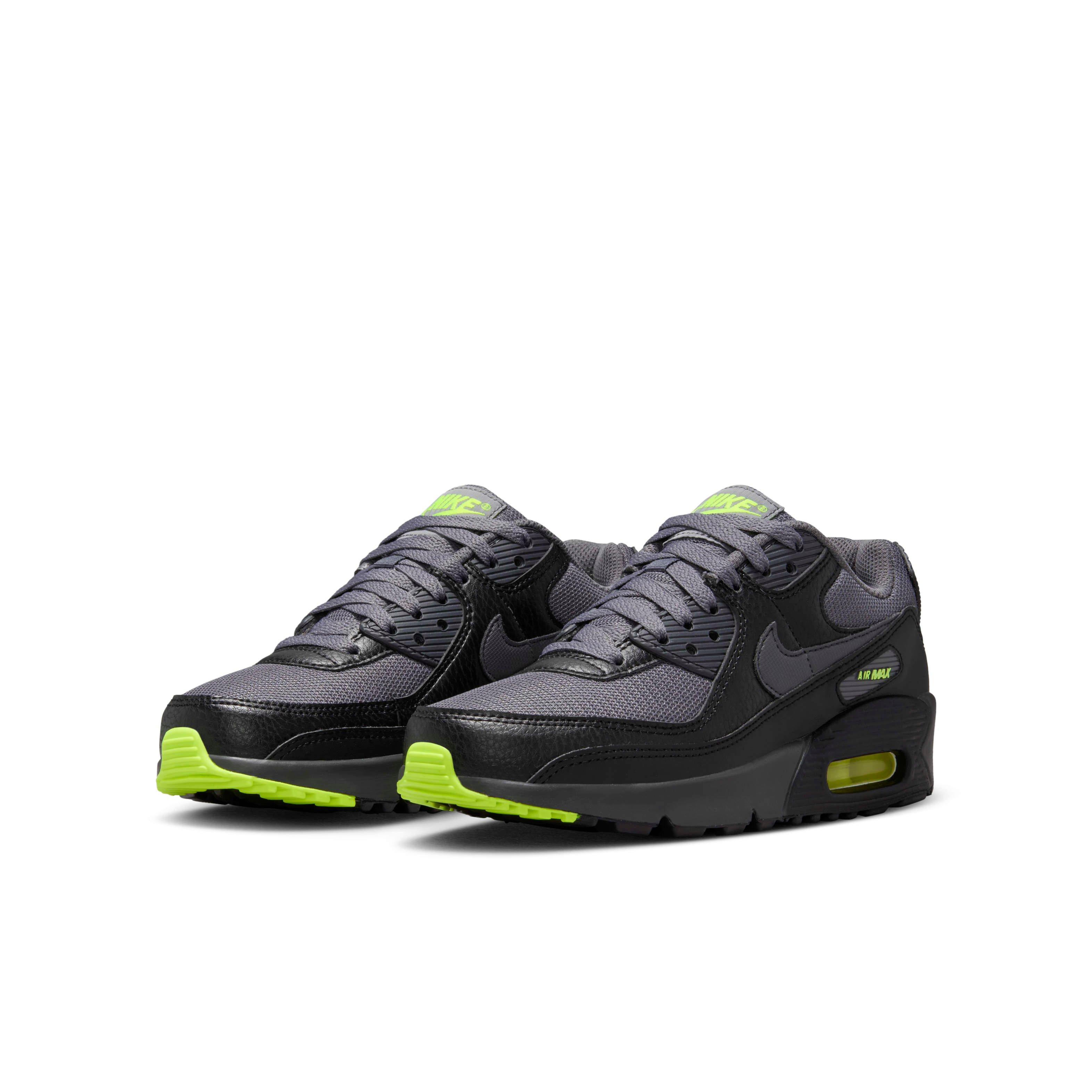 Nike Air Max 90 Next Nature Grade School Boys' "Black/Volt/Volt/Dark Grey" Shoe