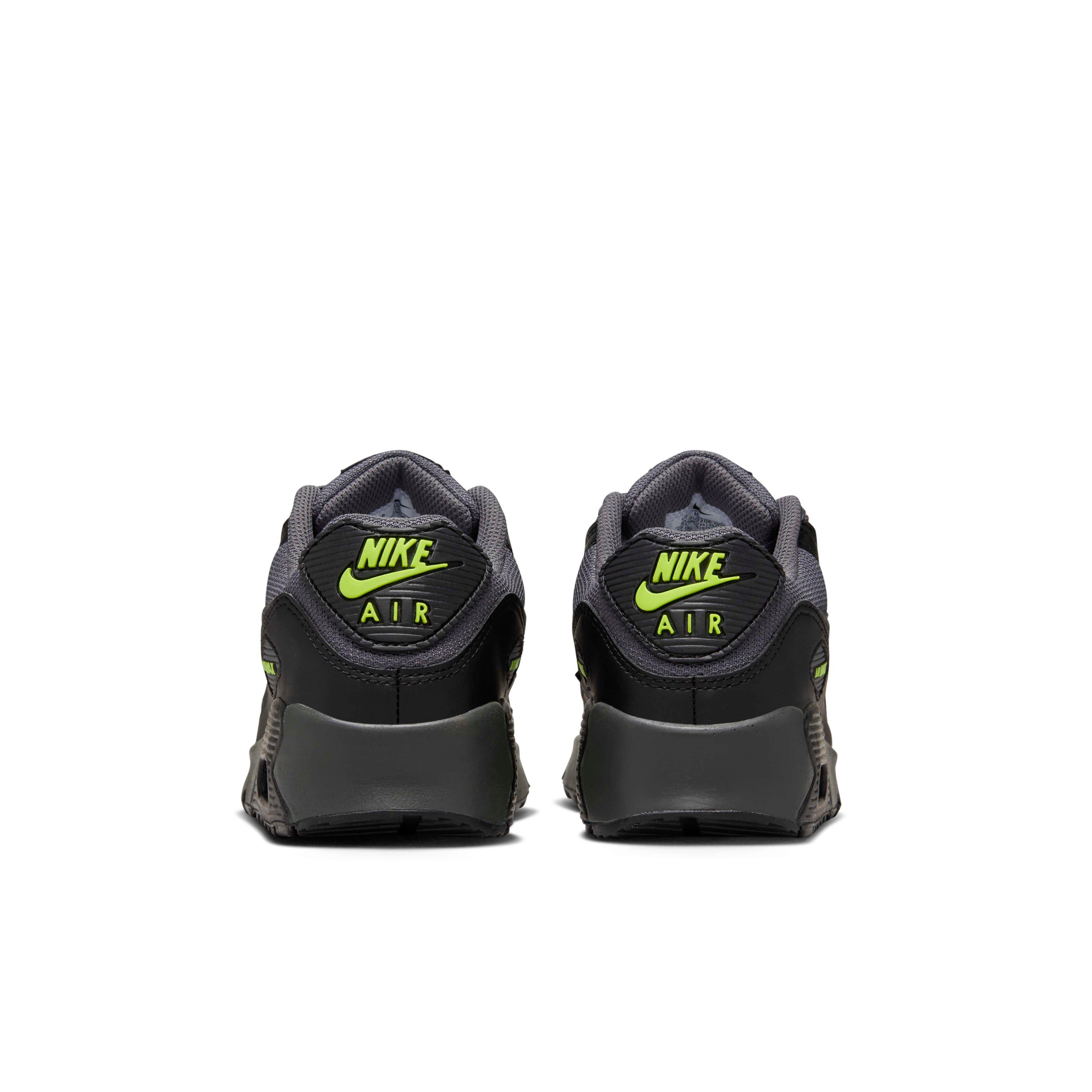 Nike Air Max 90 Next Nature Grade School Boys' "Black/Volt/Volt/Dark Grey" Shoe