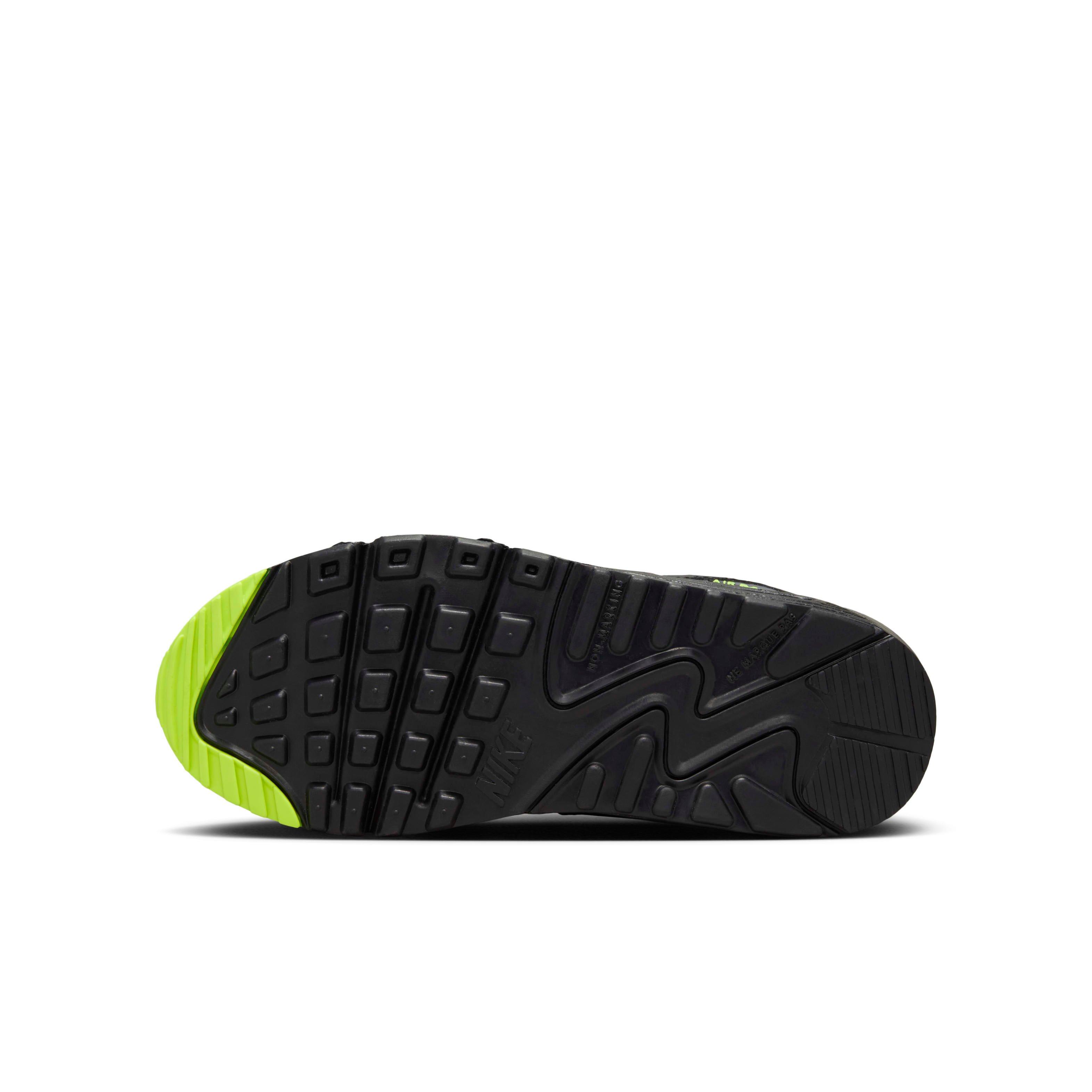 Nike Air Max 90 Next Nature Grade School Boys' "Black/Volt/Volt/Dark Grey" Shoe